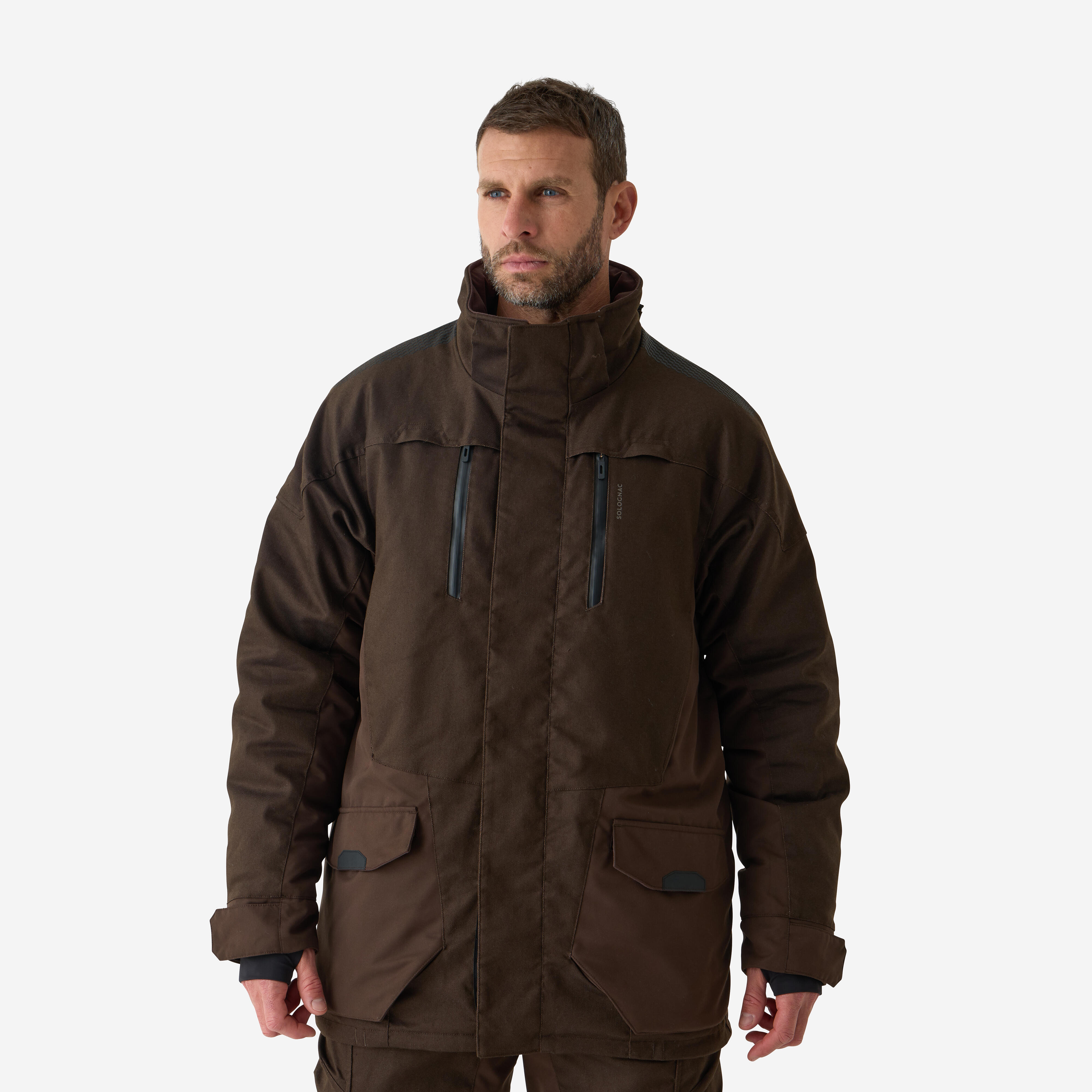 Jacke 900 warm geräuscharm braun