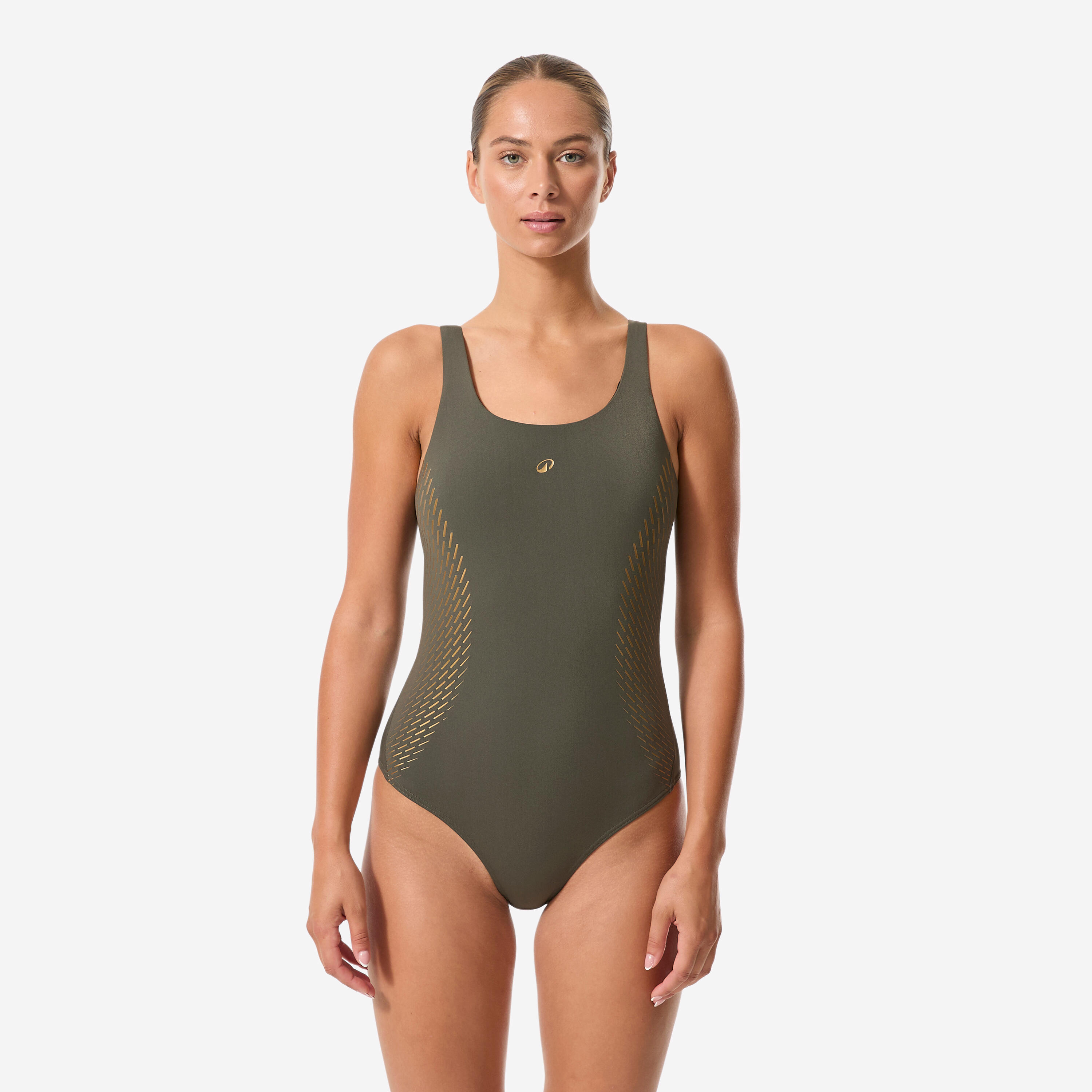 Badeanzug Damen - Kimy Cuti khaki/gold