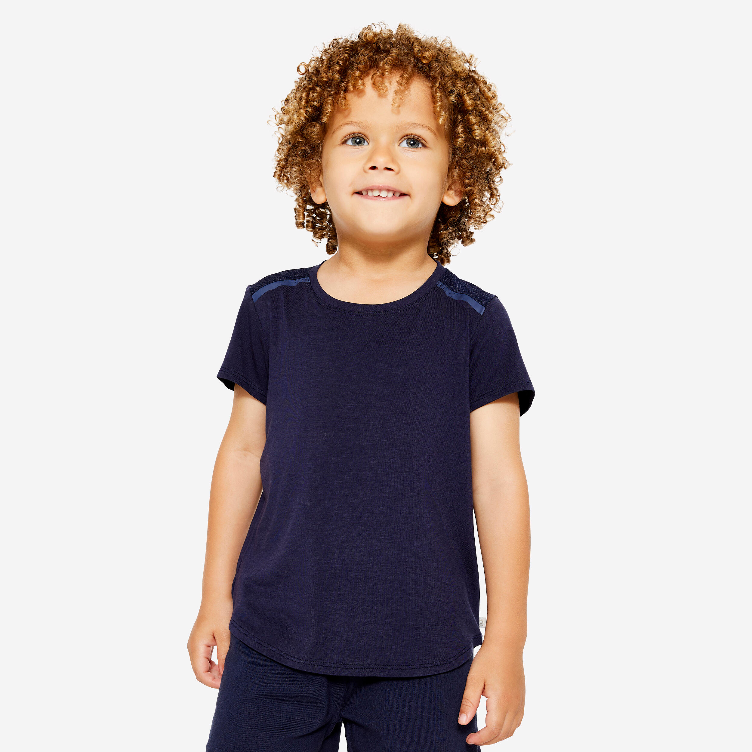 T-Shirt Babys/Kleinkinder leicht atmungsaktiv - dunkelblau
