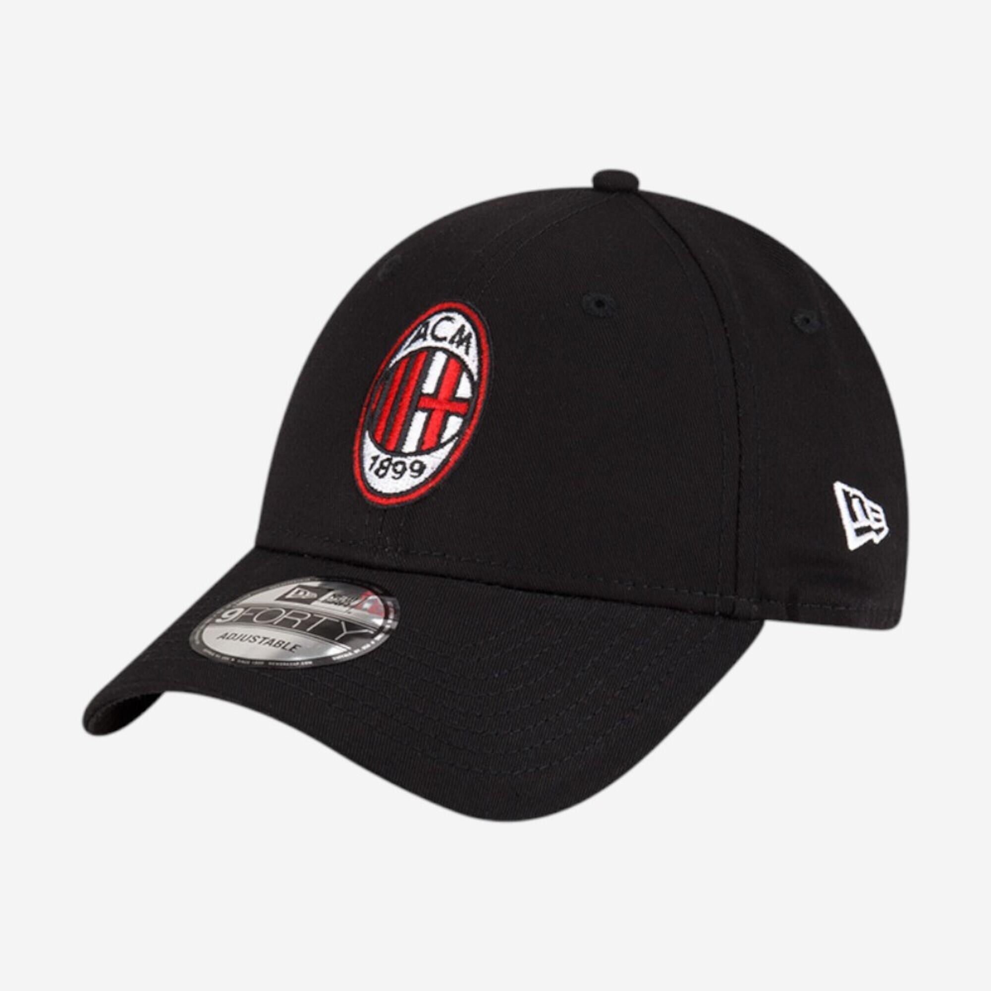 Damen/Herren Fußball Cap - AC Mailand 9Forty schwarz