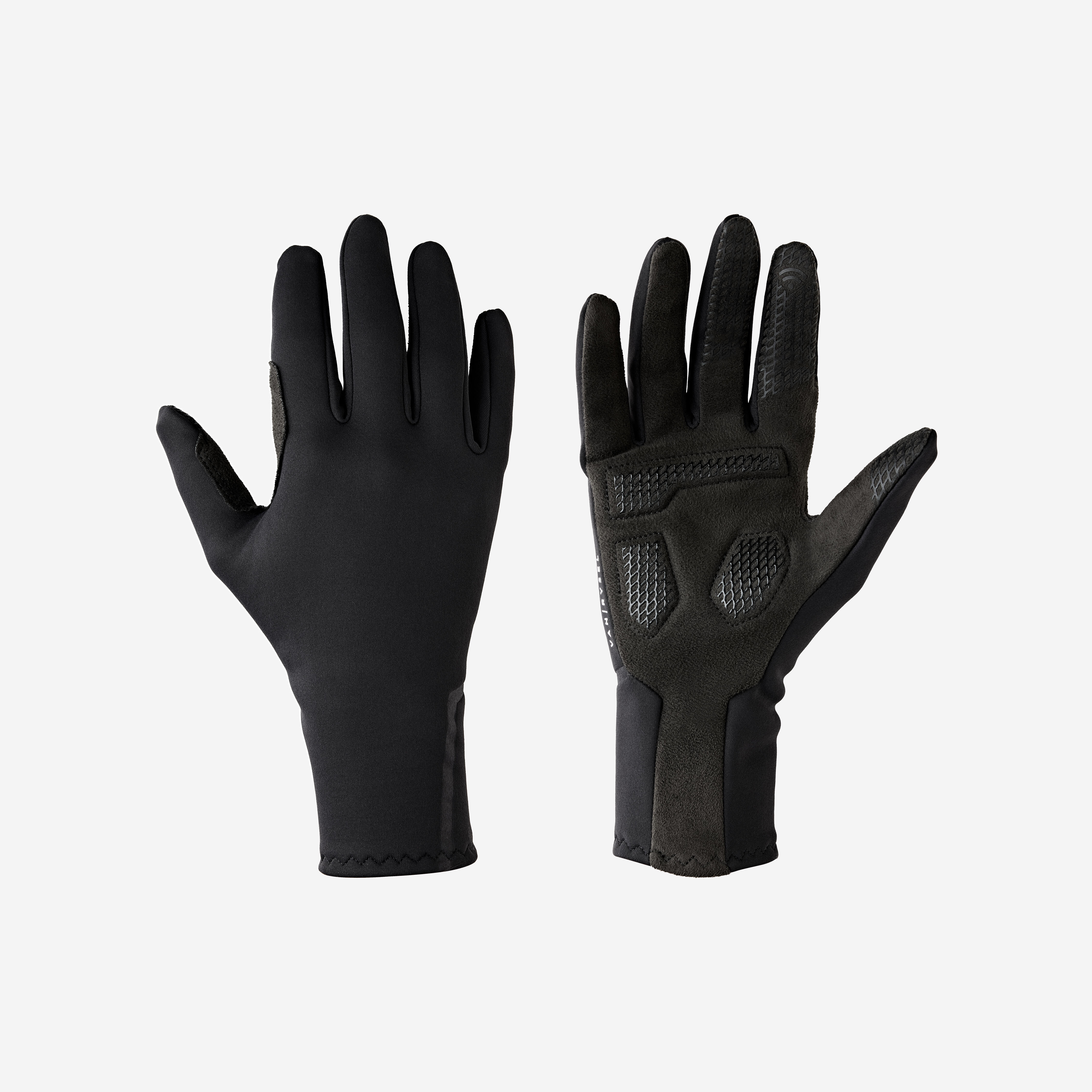 Fahrradhandschuhe kühles Wetter "500" schwarz