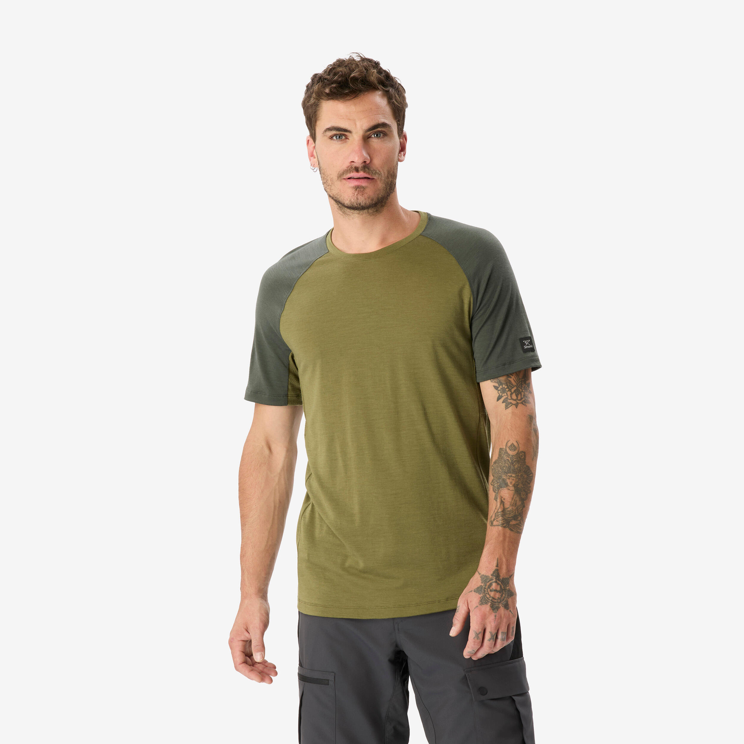 Merinoshirt Herren kurzarm - Merino Resist khaki