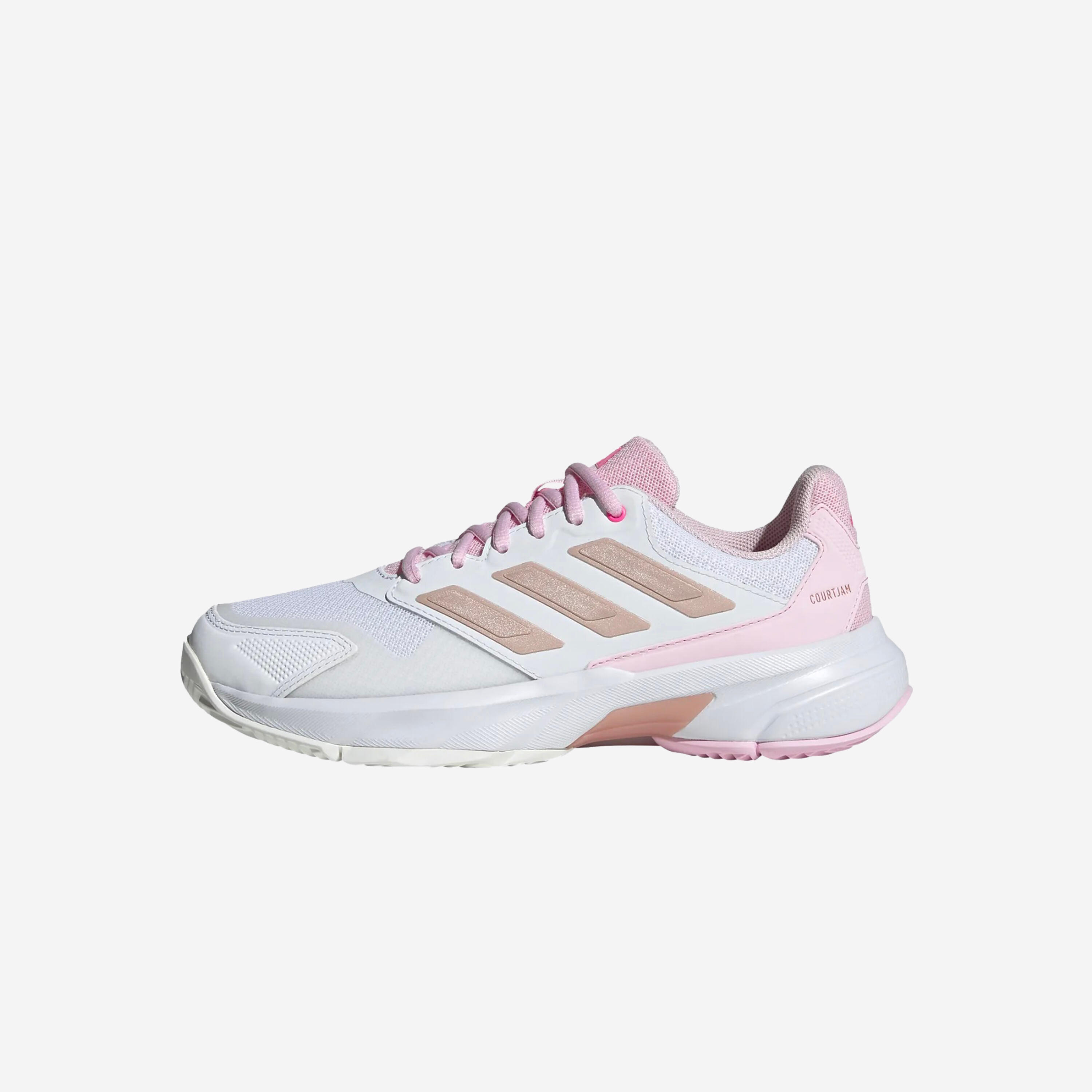 Damen Tennisschuhe Multicourt - Courtjam Control 3 weiss/rosa