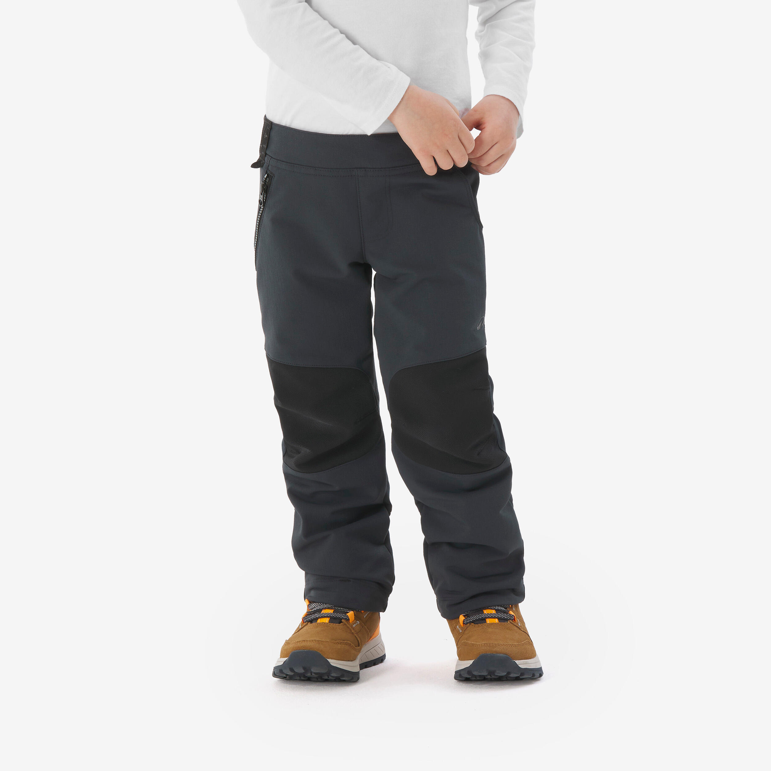 Softshellhose Kleinkinder Gr. 92–116 Wandern - MH900 schwarz