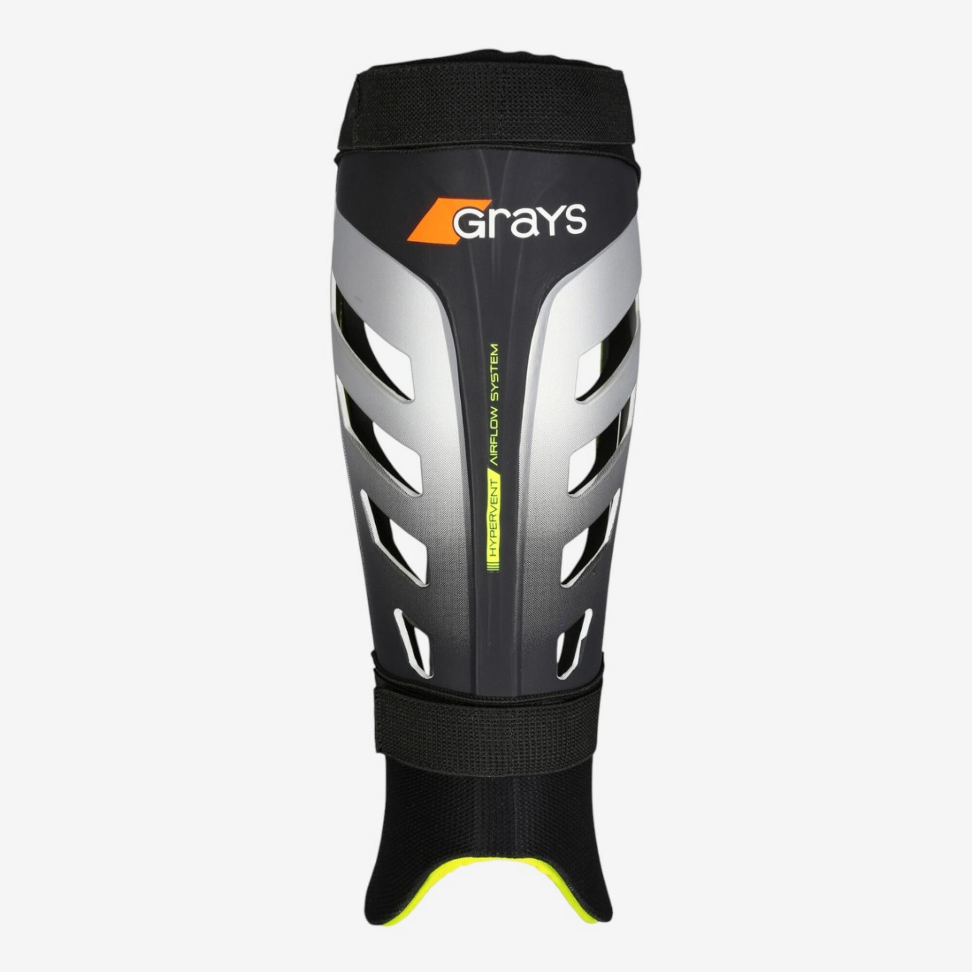 Damen/Herren Schienbeinschoner Feldhockey - Grays G800 schwarz/gelb