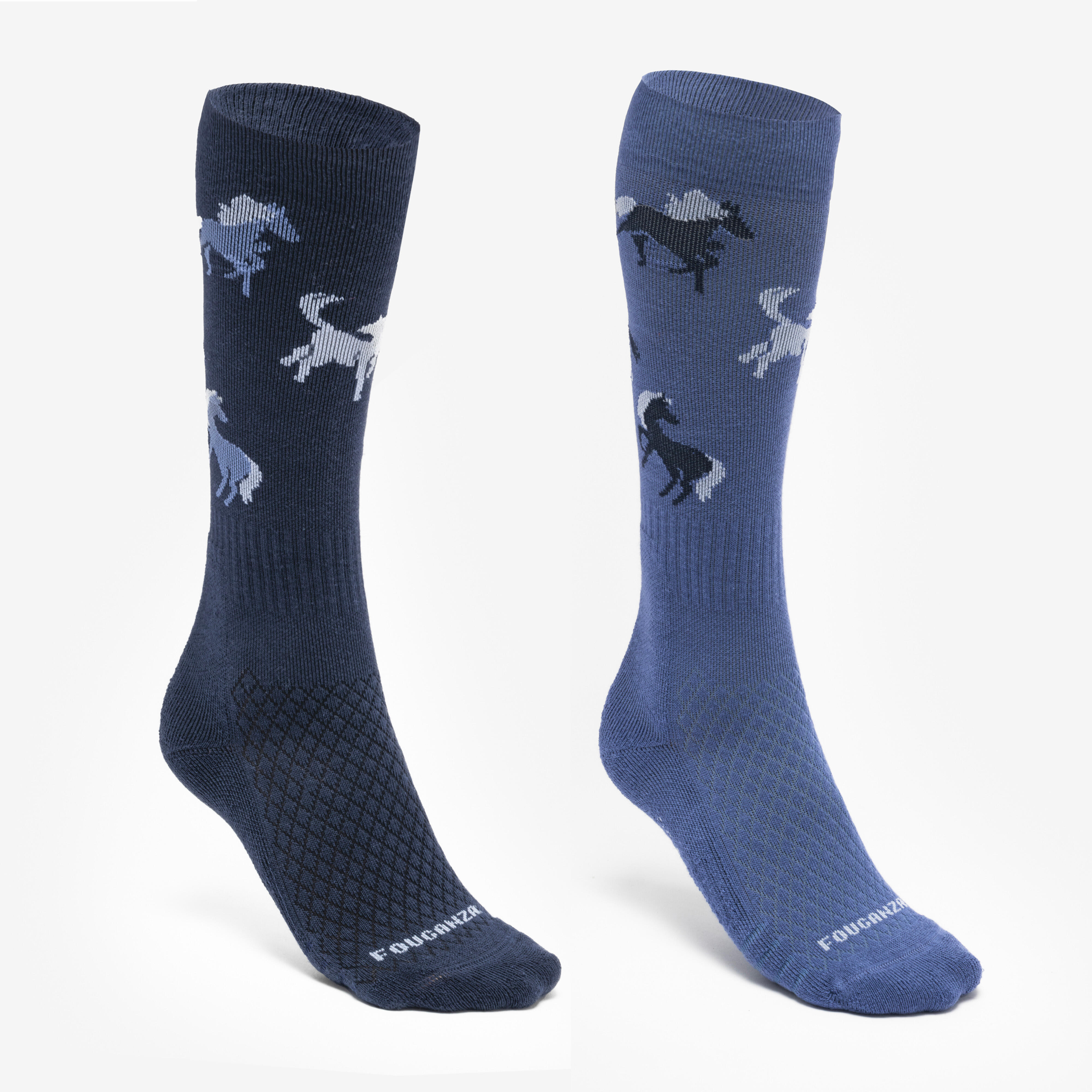 Reitsocken SKS 500 Kinder 2er-Pack blau
