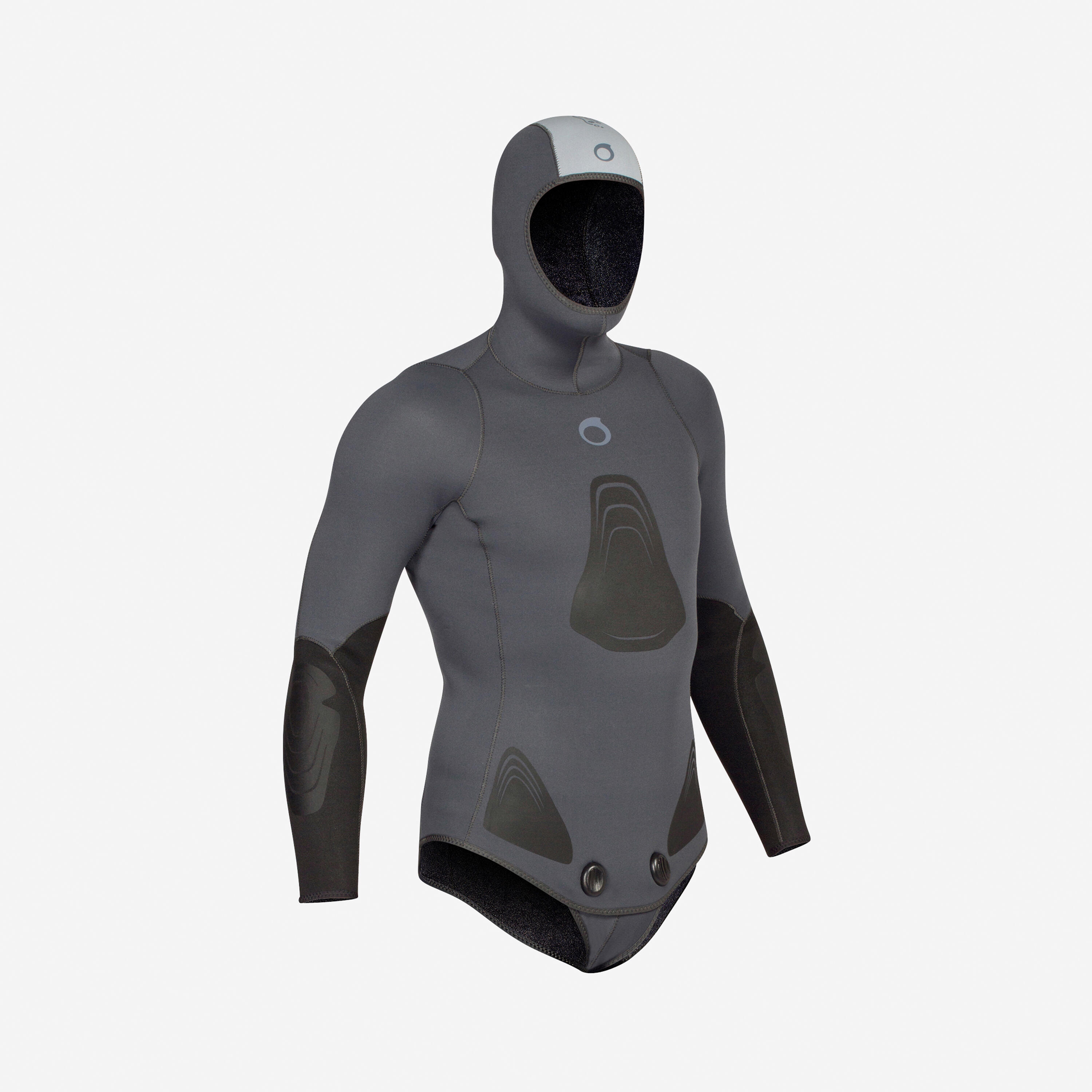Neoprenjacke Freediving Herren 3 mm - SPF 500 grau