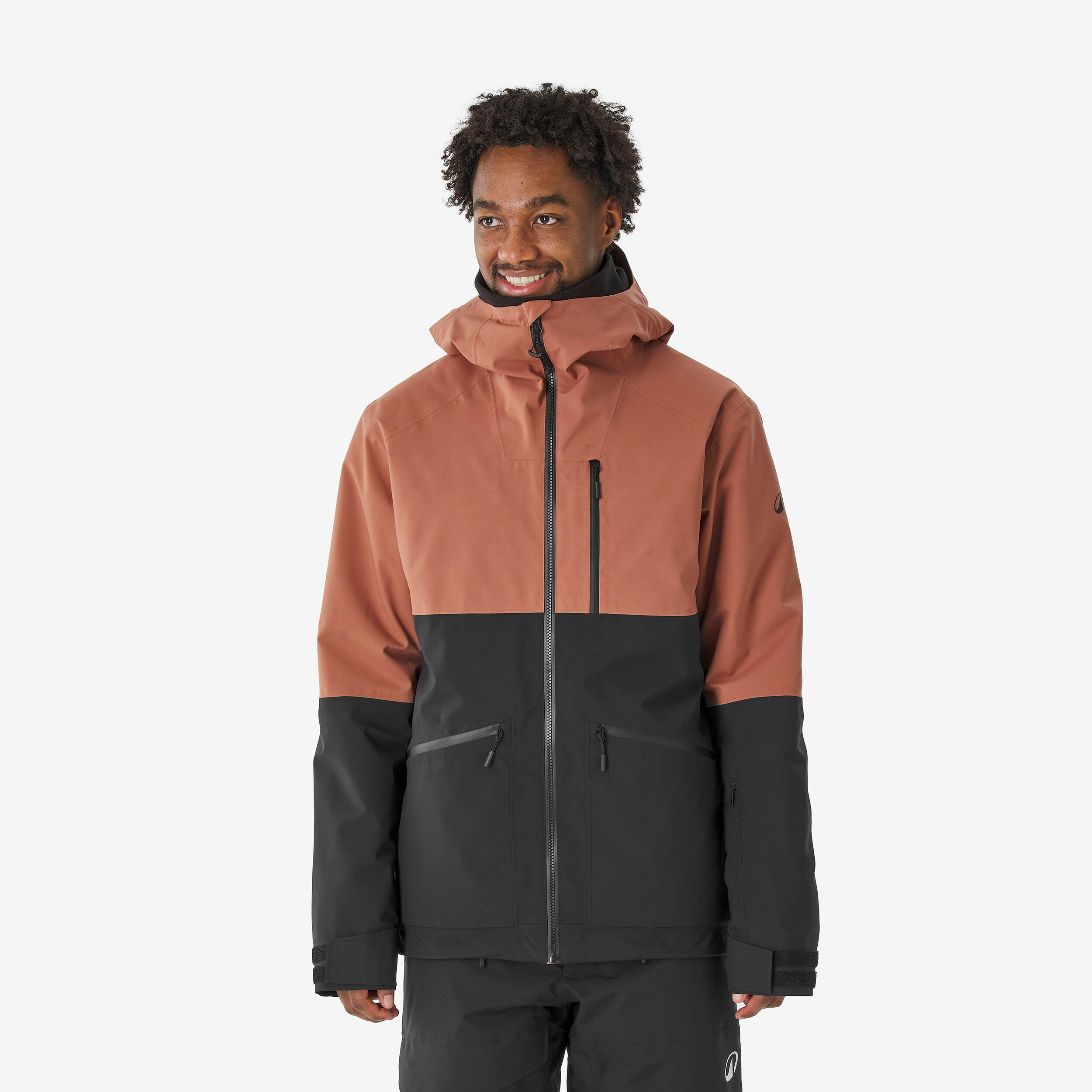 Ski-/Snowboardjacke Herren warm atmungsaktiv Allmountain - AM 500 braun