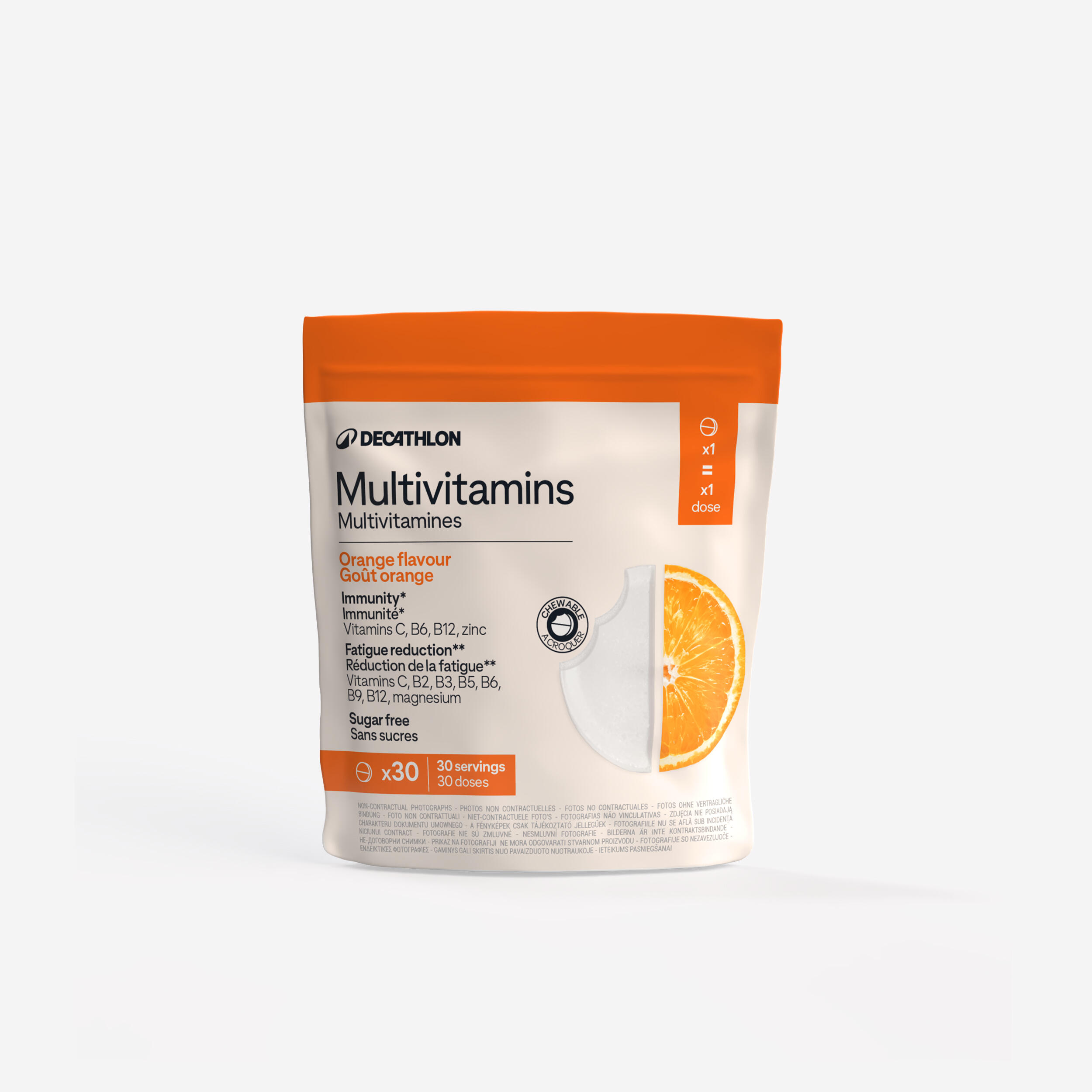 Multivitamine zuckerfrei mit natürlichem Orangenaroma 30 Stück