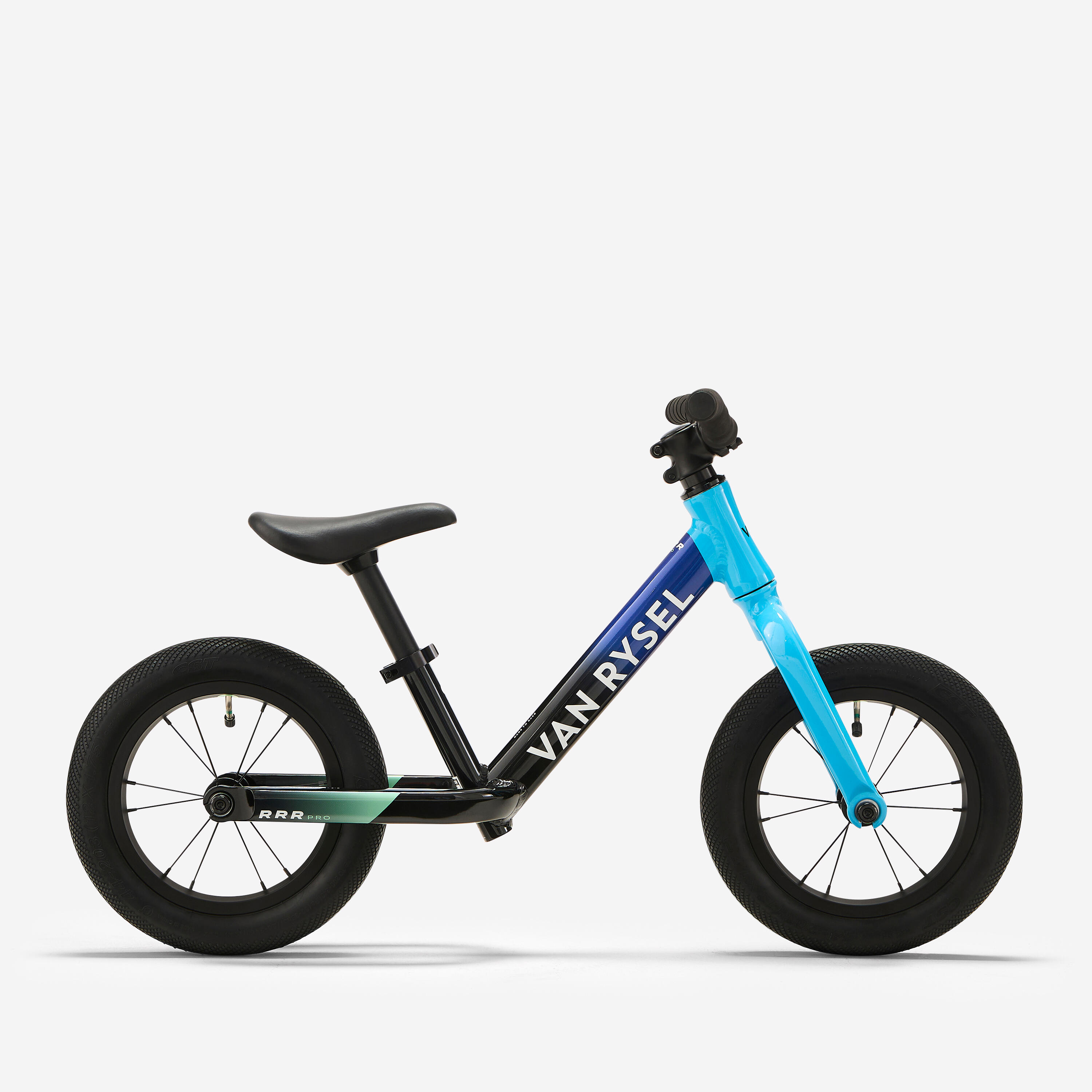 Laufrad Kinder 12 Zoll Runride Racing schwarz/blau