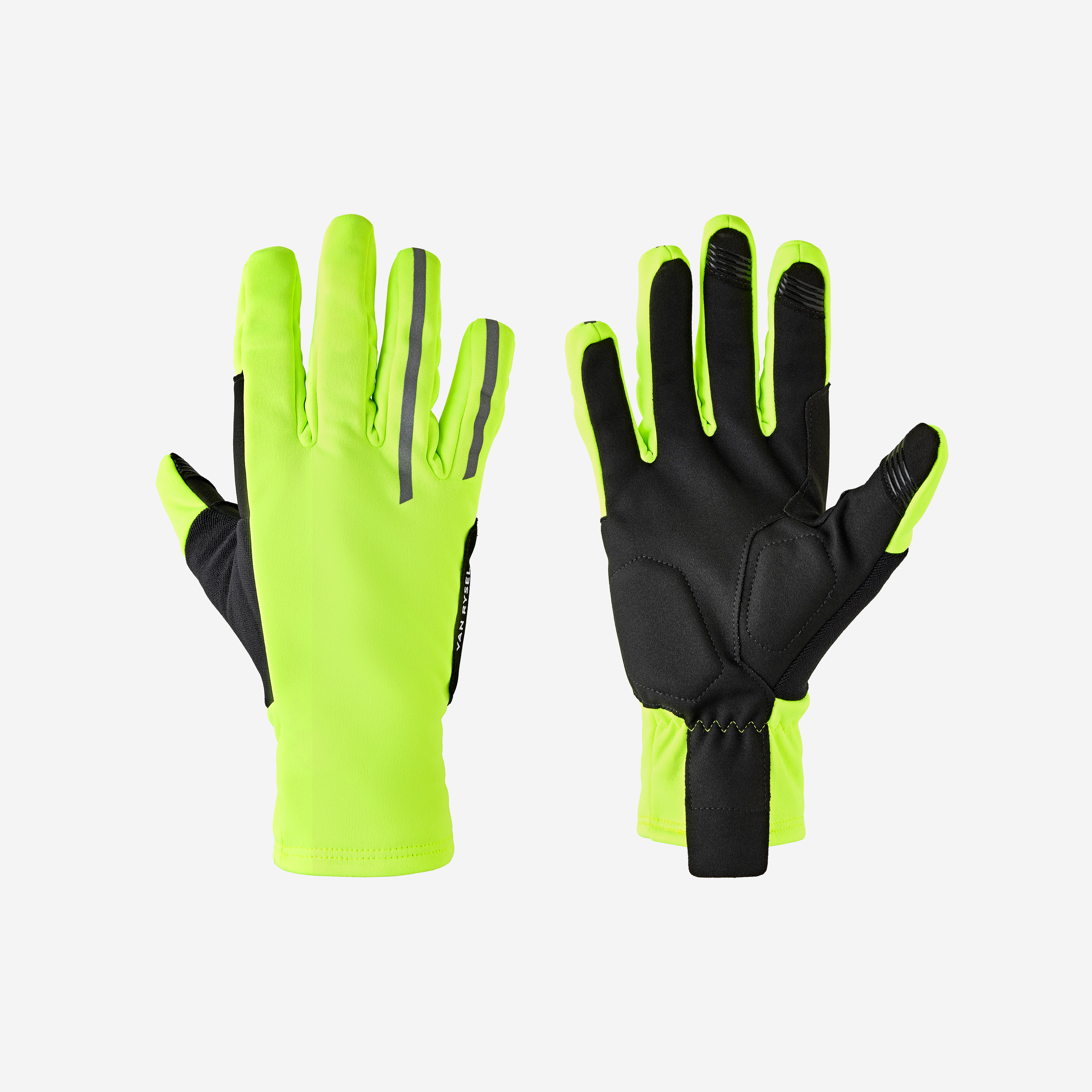 Winter-Fahrradhandschuhe 500 neongelb