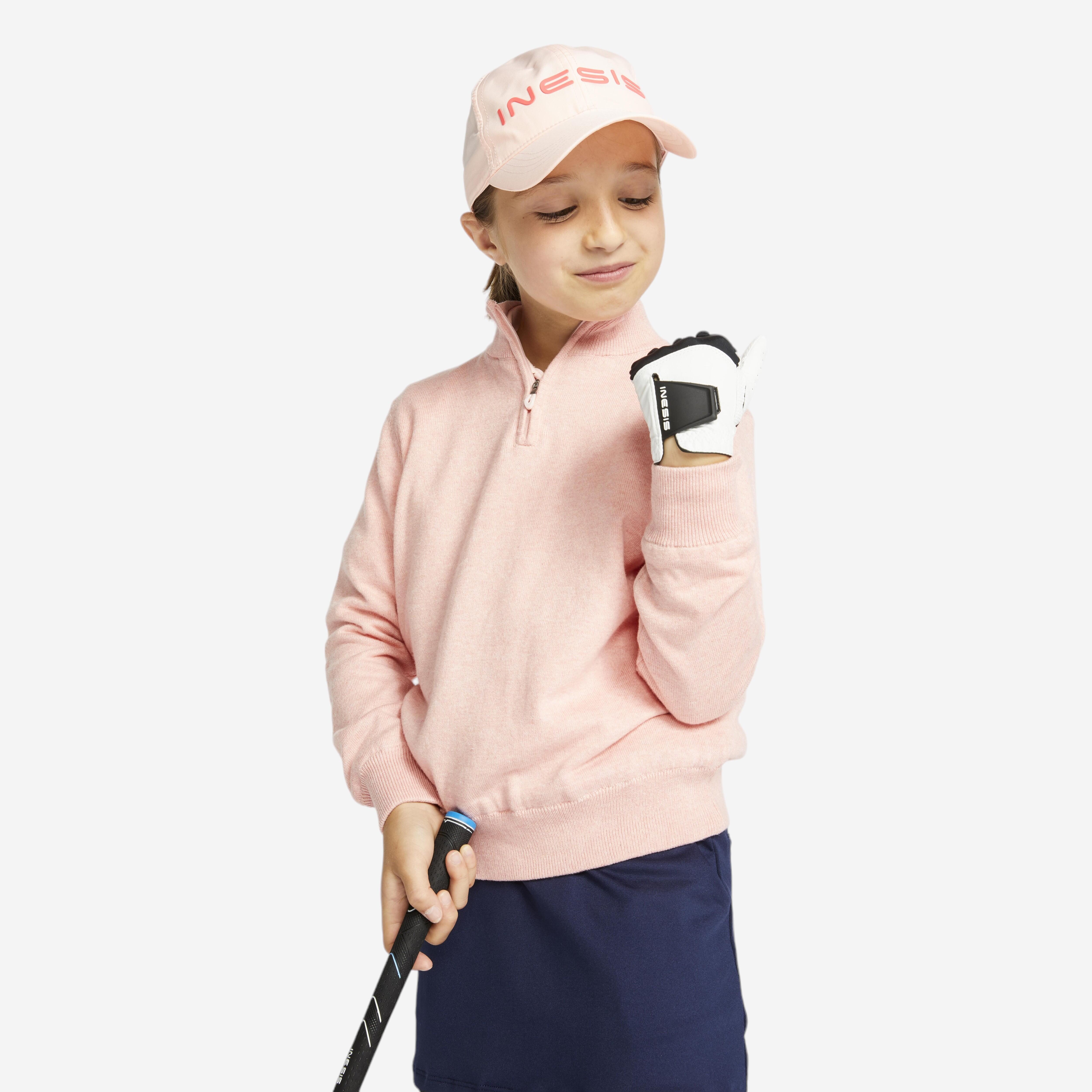 Golf Pullover Windbreaker MW500 Kinder rosa