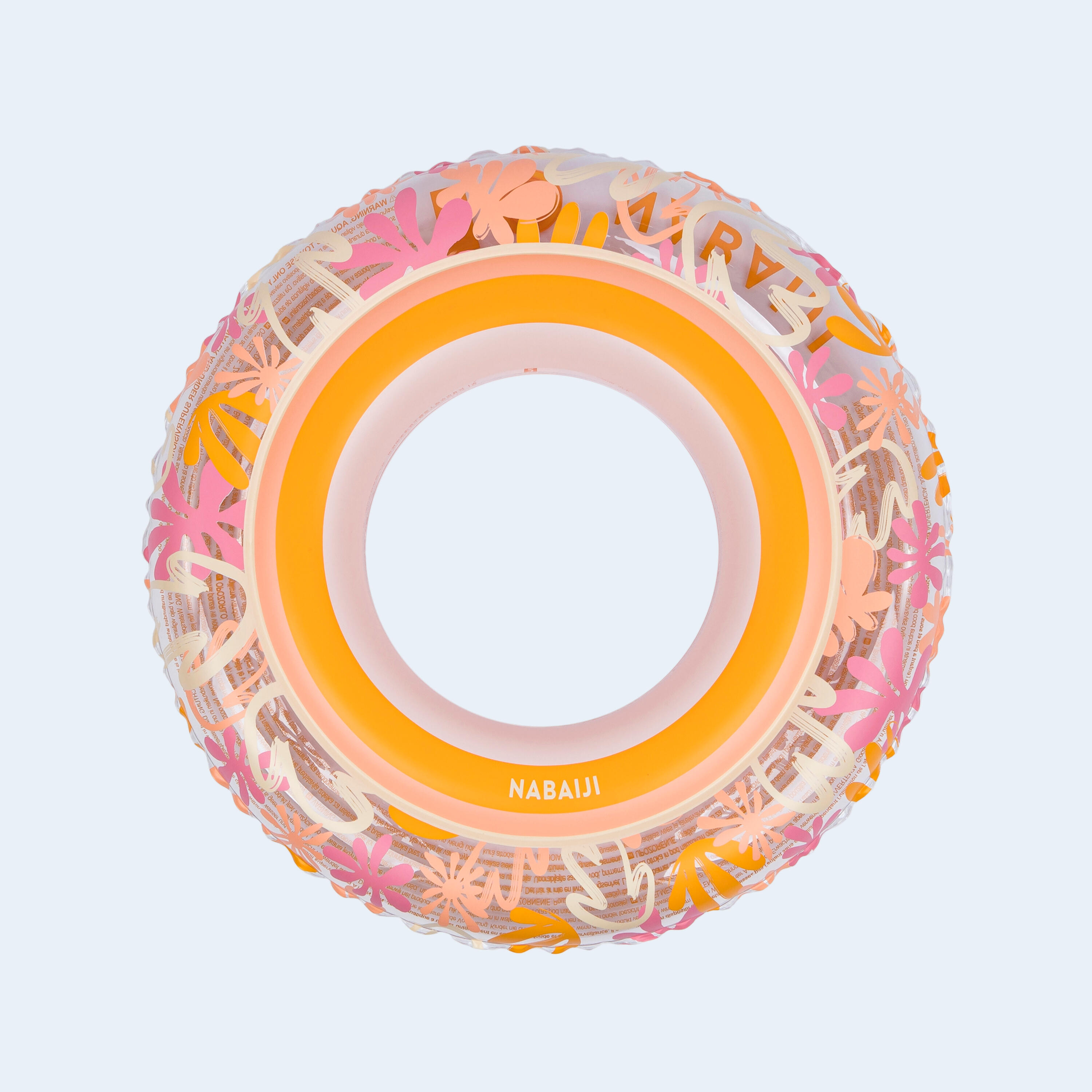 Schwimmring Kinder aufblasbar 65 cm - Algen rosa