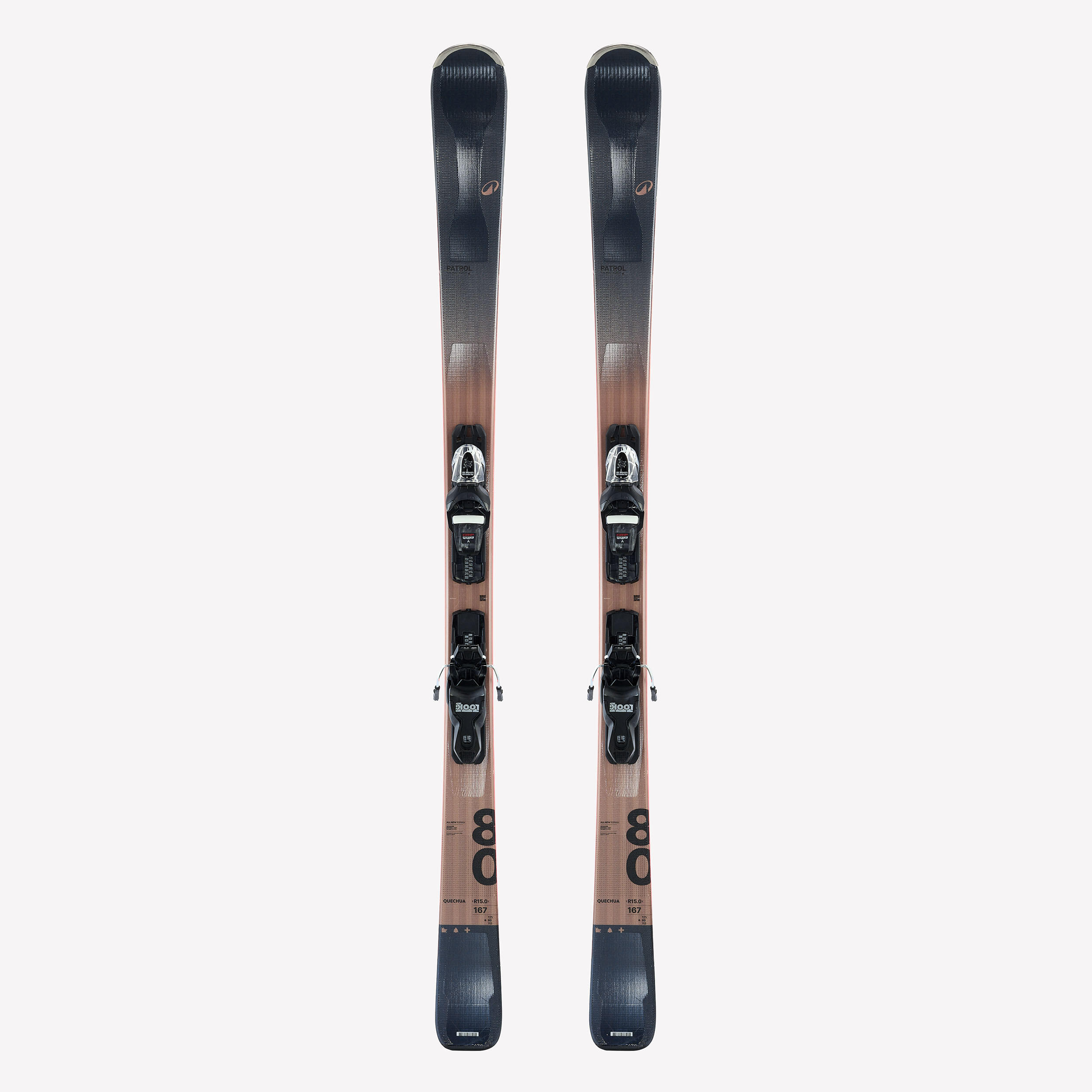Ski Holz mit Bindungen Allmountain - Patrol 80 holzfarben