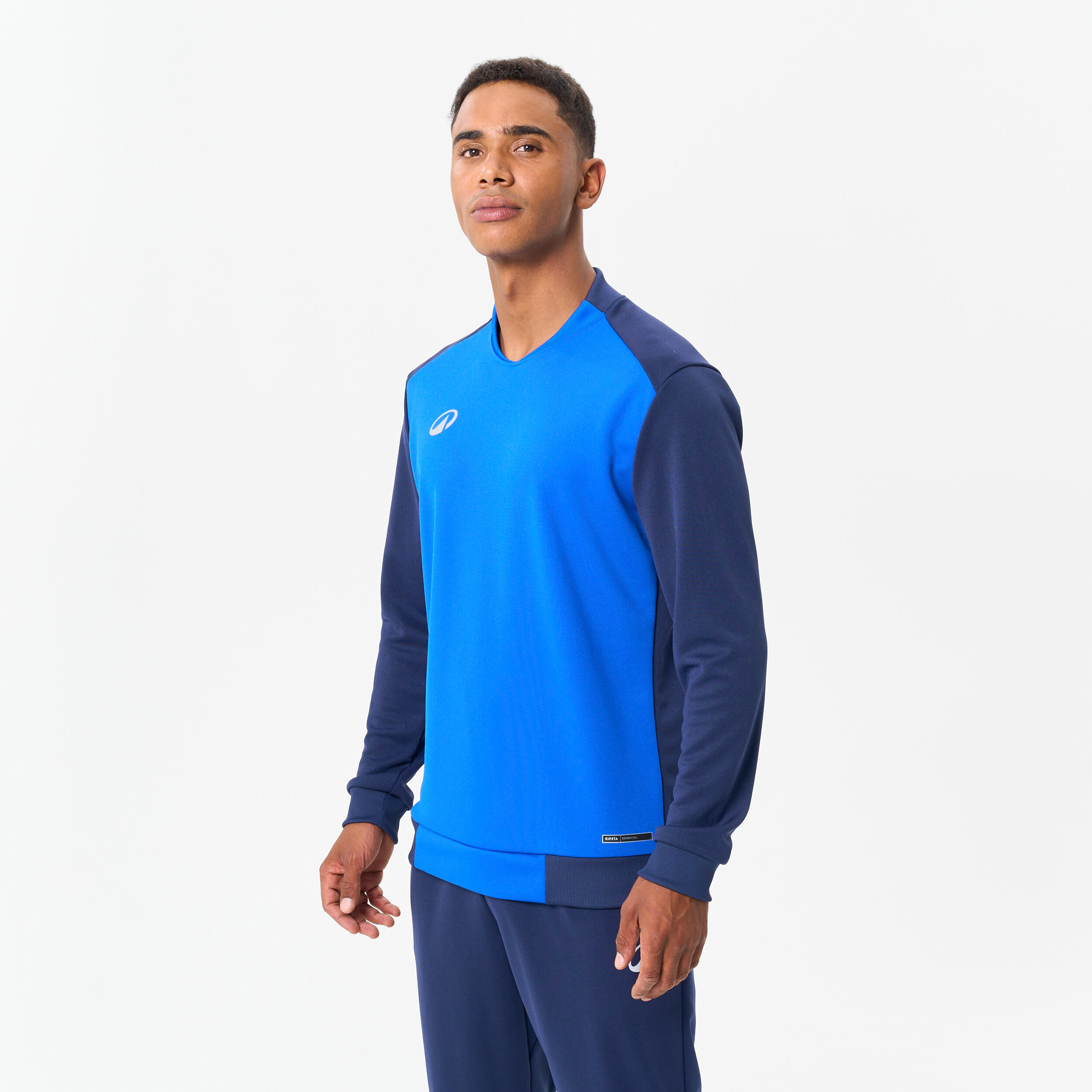 Damen/Herren Fußball Sweatshirt - T100 dunkelblau