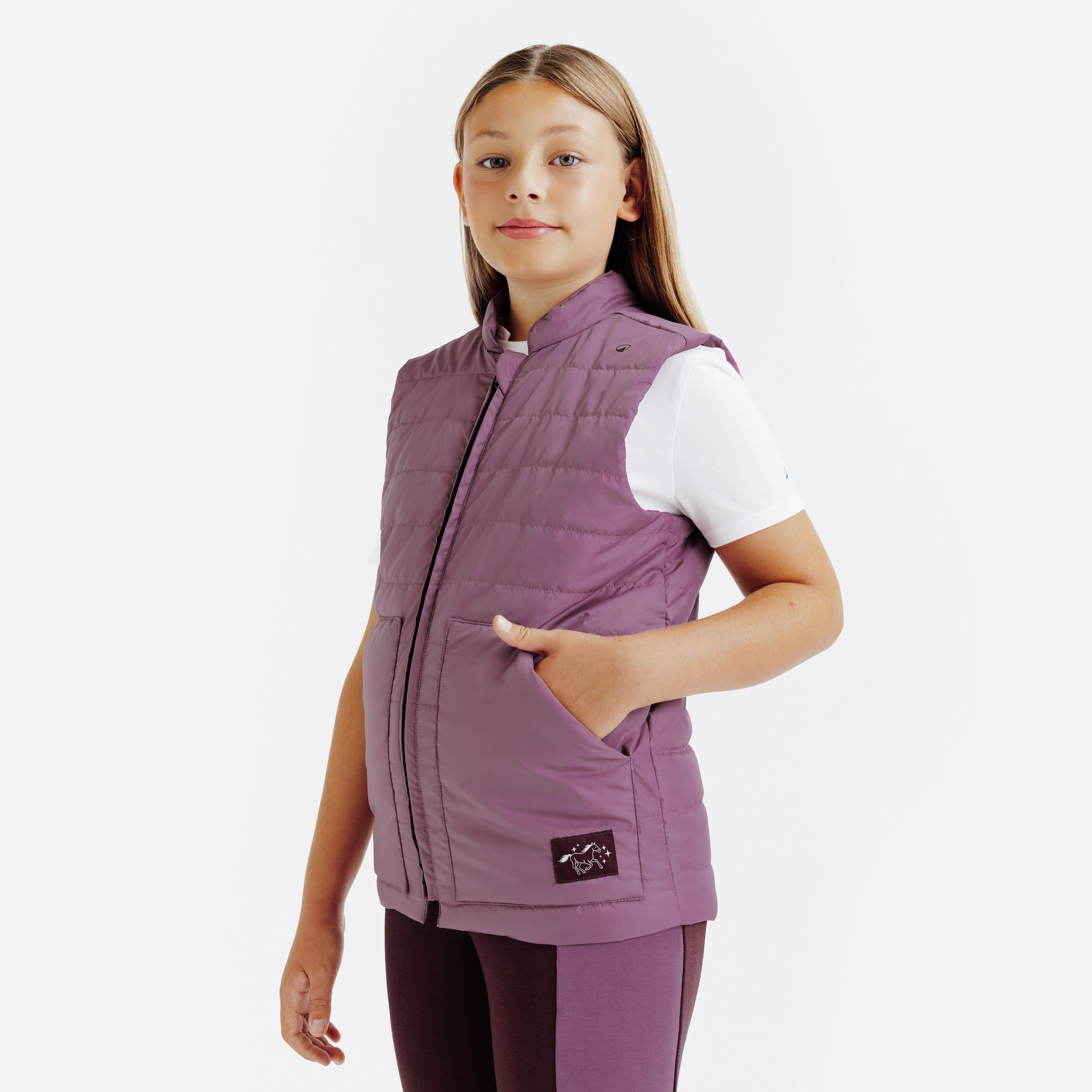 Reitweste Magic Kinder violett