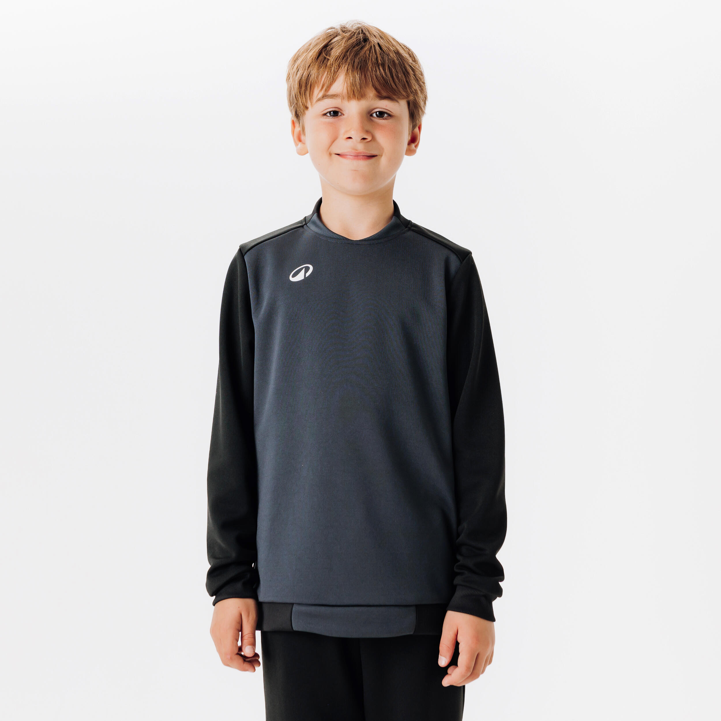 Kinder Fußball Sweatshirt - Essentiel Club schwarz/grau
