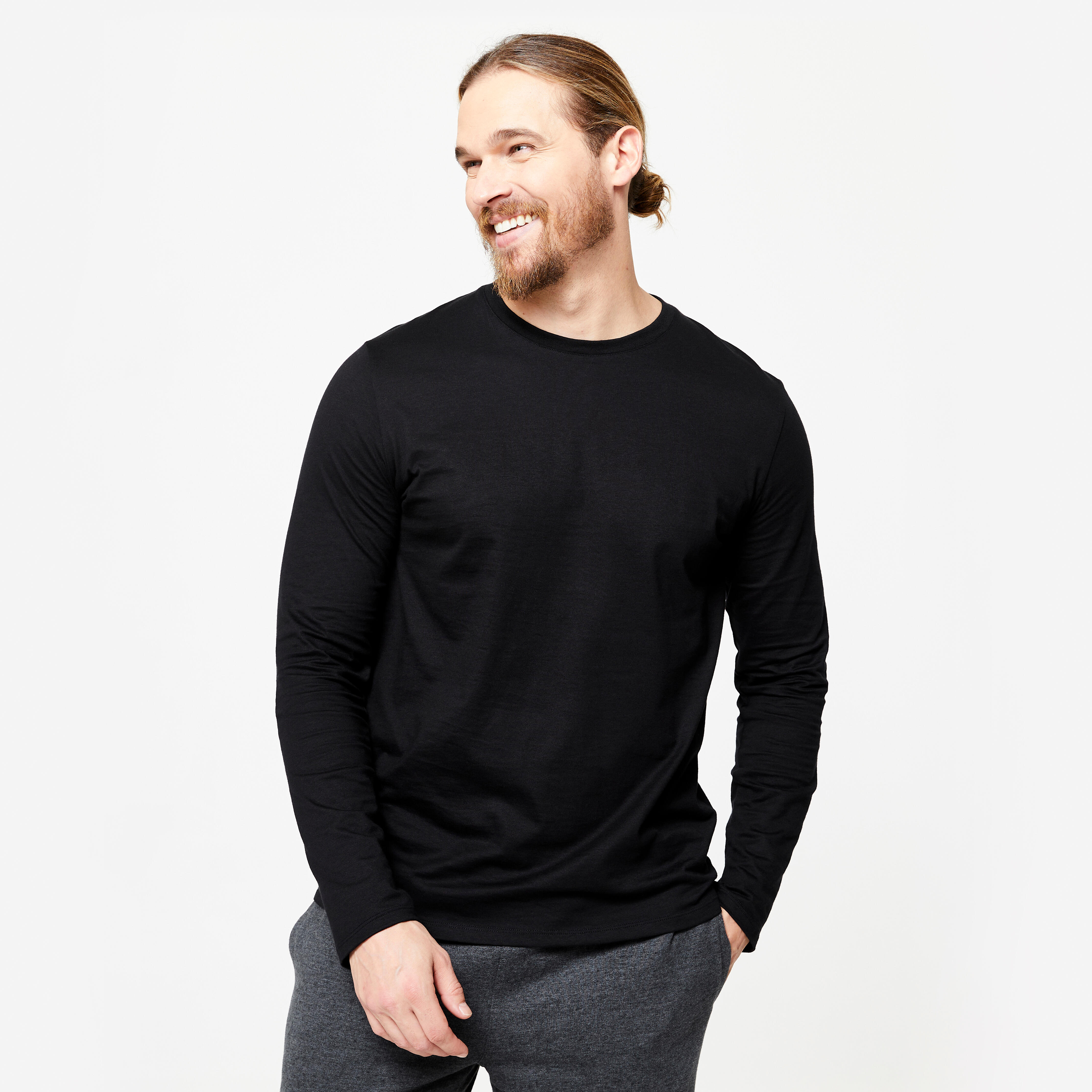 Langarmshirt Herren - schwarz