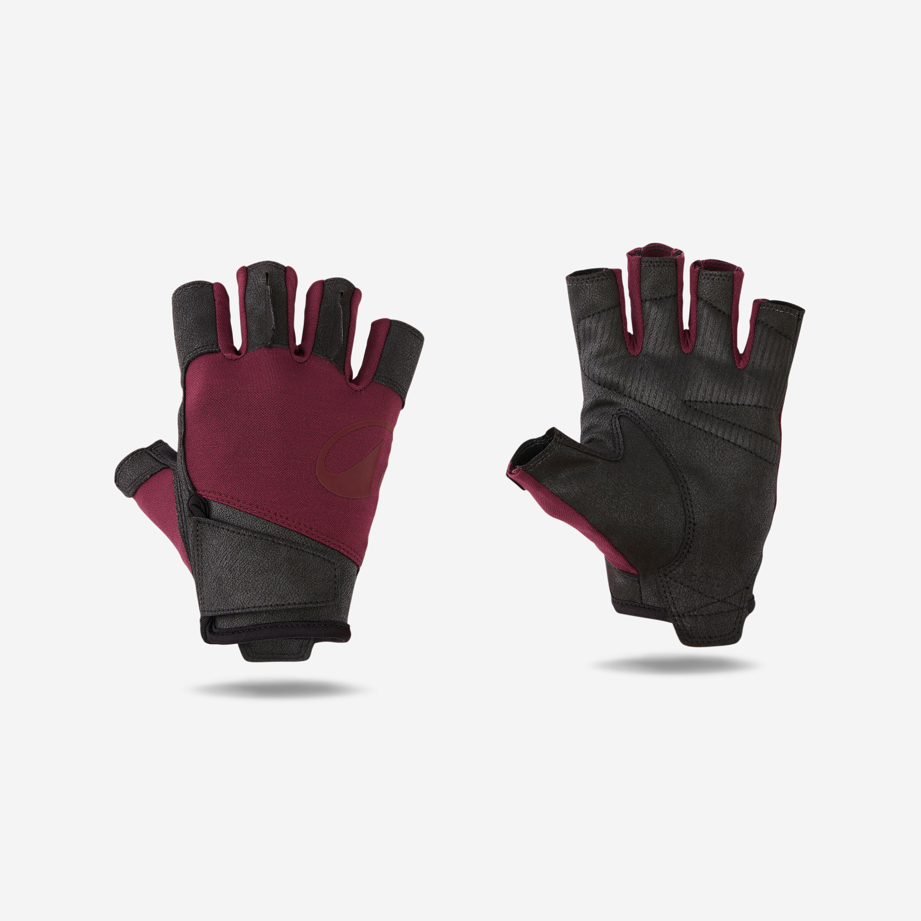 Handschuhe Krafttraining - bordeaux/schwarz