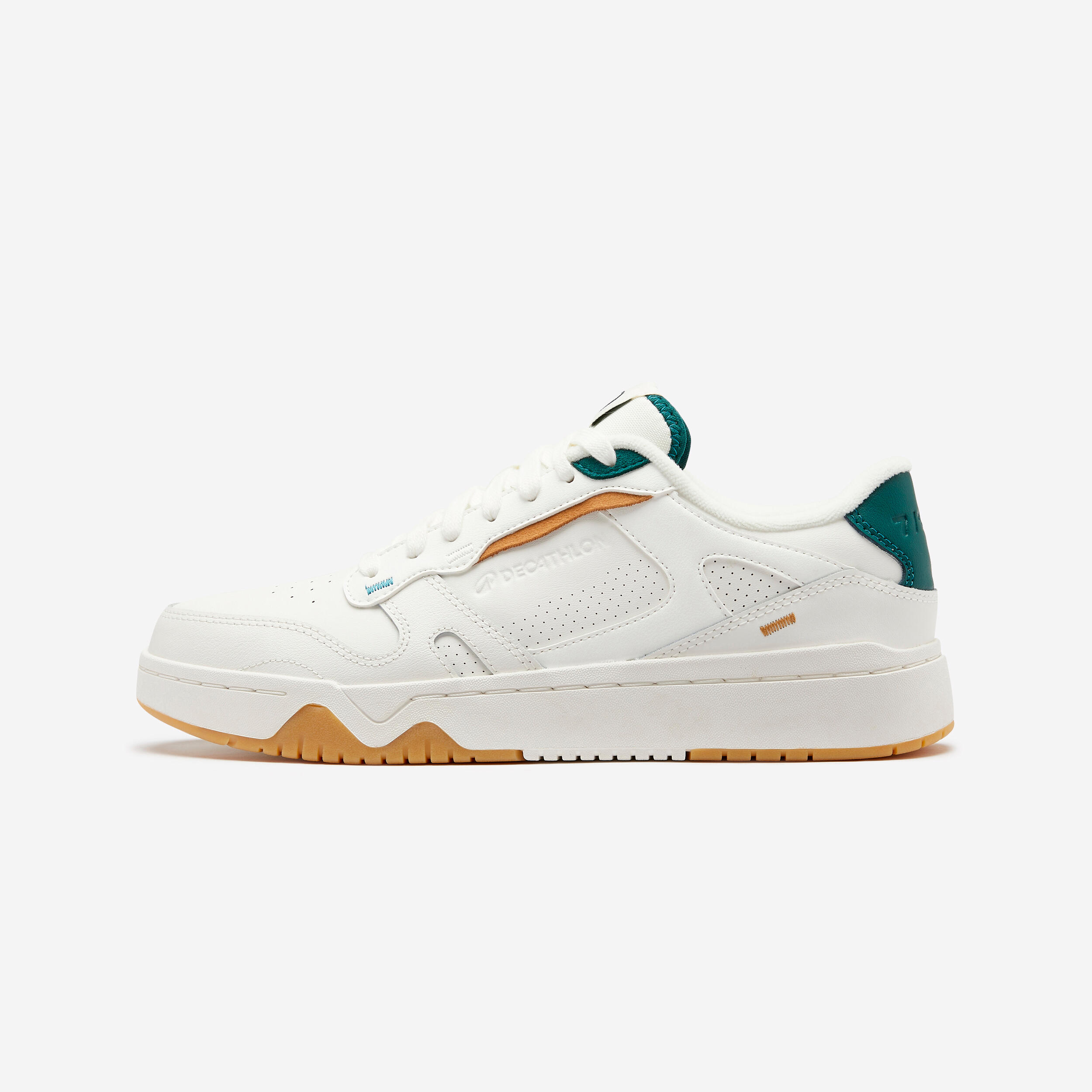 Sneaker Herren Leder - CJ80 wollweiß/dunkelgrün