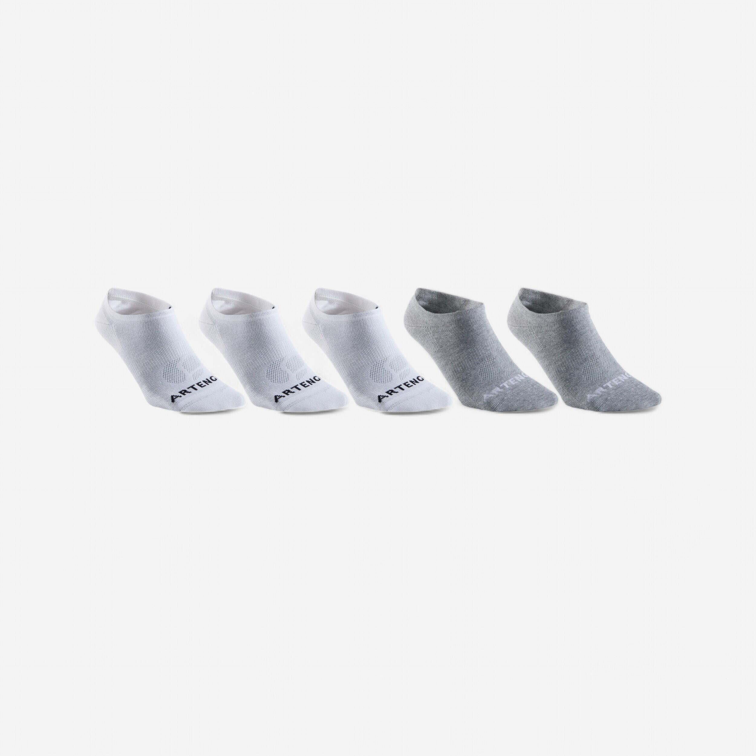Tennissocken Low 5er Pack - RS160 weiß/grau