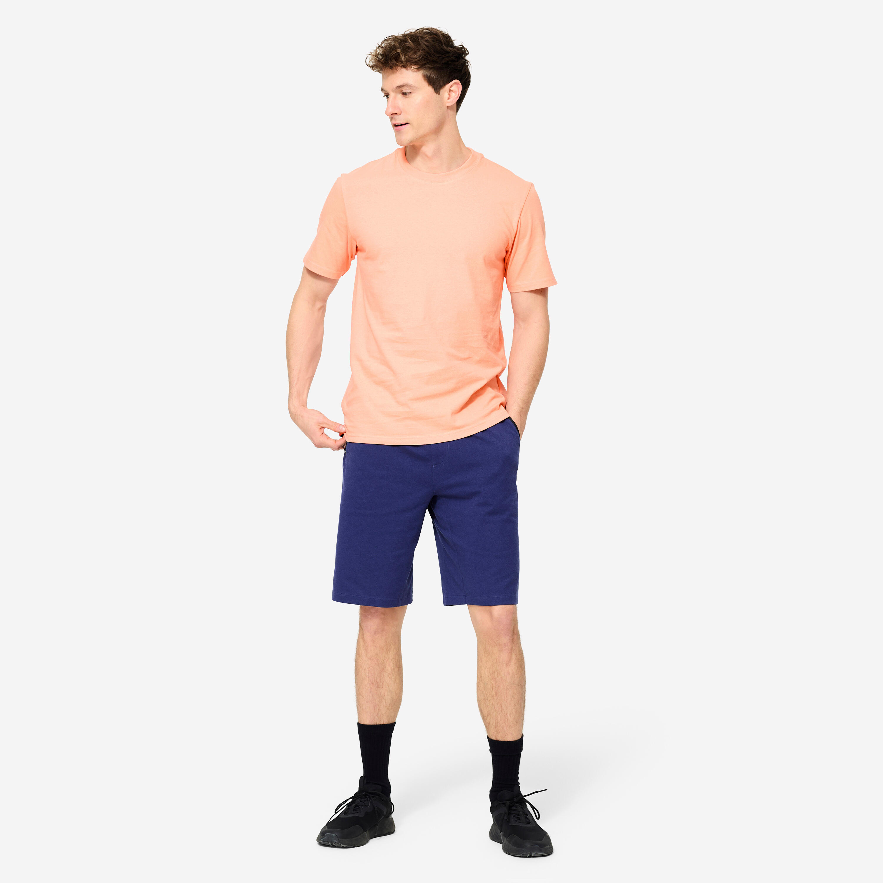 Shorts Radlerhose Herren marineblau