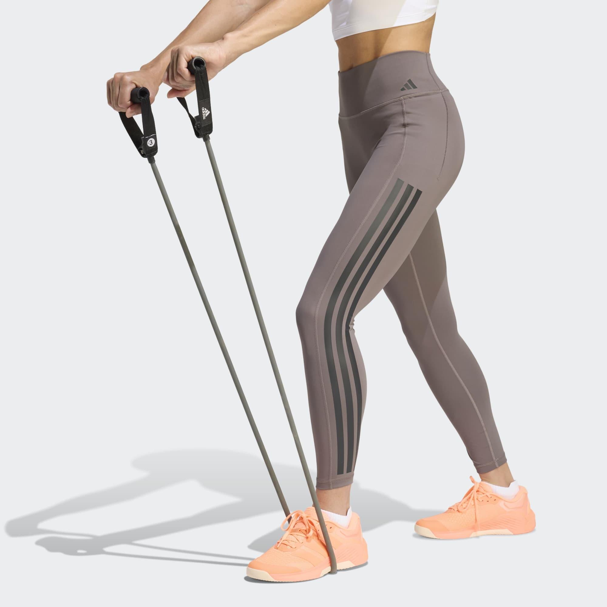 7/8 Leggings Damen Tasche - grau