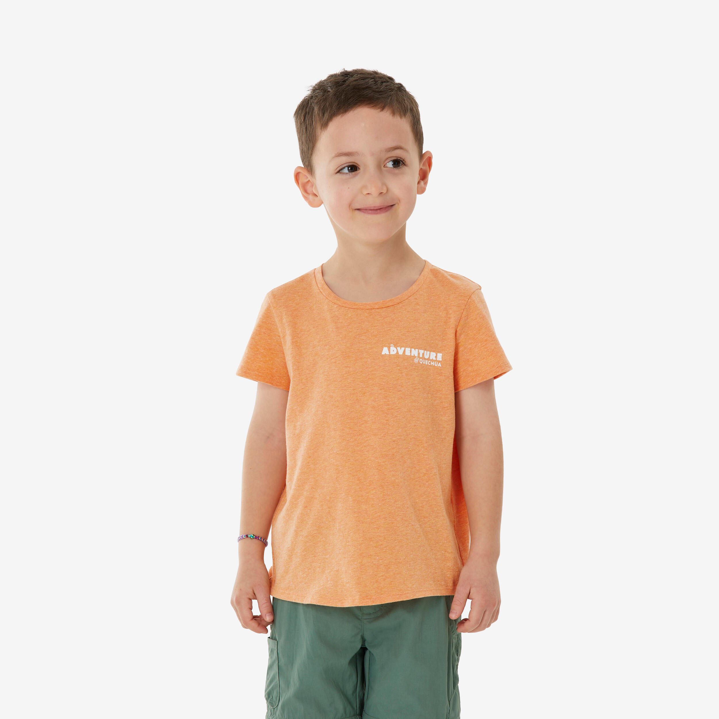 Wander-T-Shirt NH100 Kinder Größe 92-116 orange