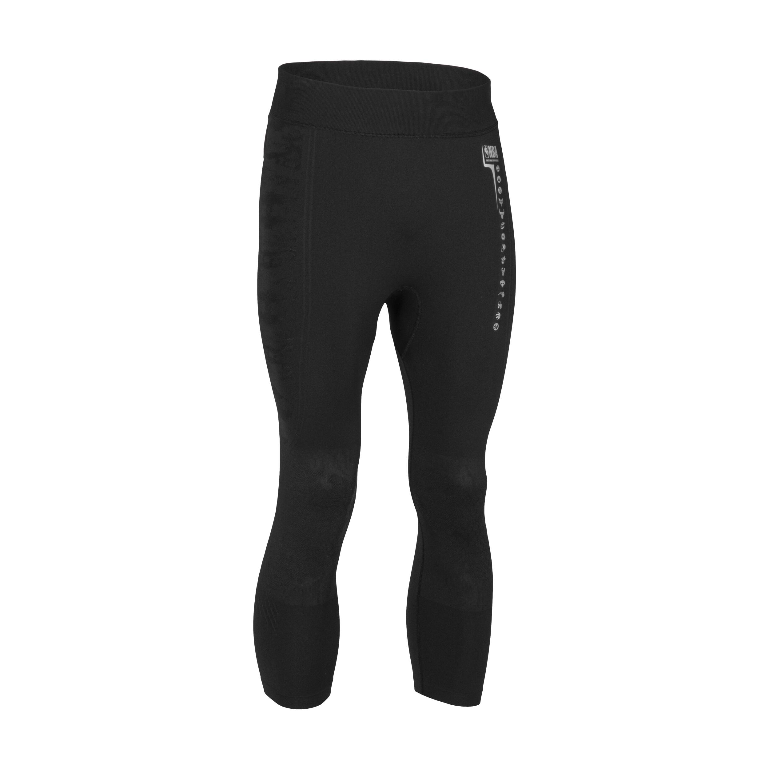 Herren Basketball 3/4-Tights NBA - Tights 900 schwarz