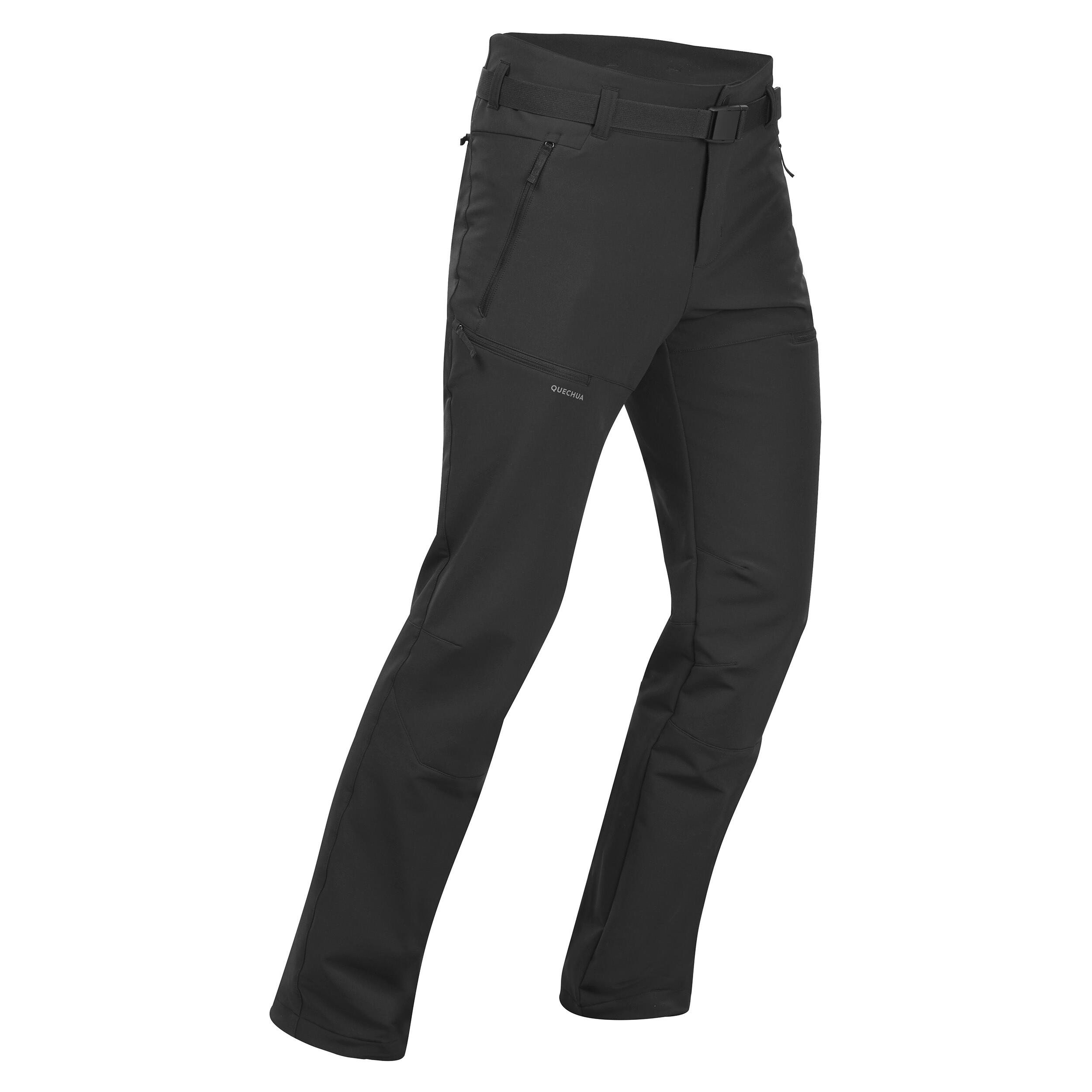 Wanderhose Herren warm wasserabweisend Winterwandern - SH500 schwarz