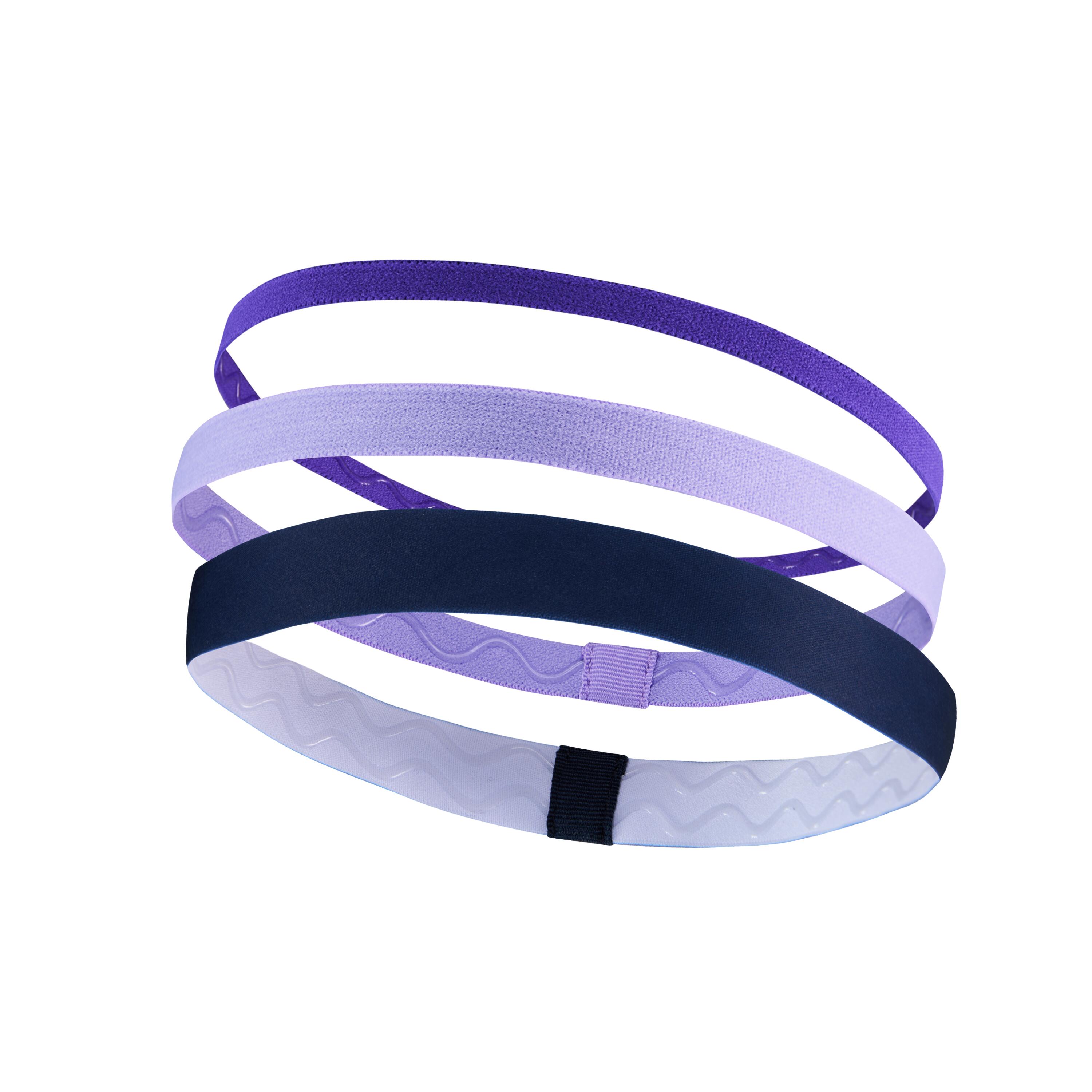 Haarband Damen elastisch 3er-Set - lila