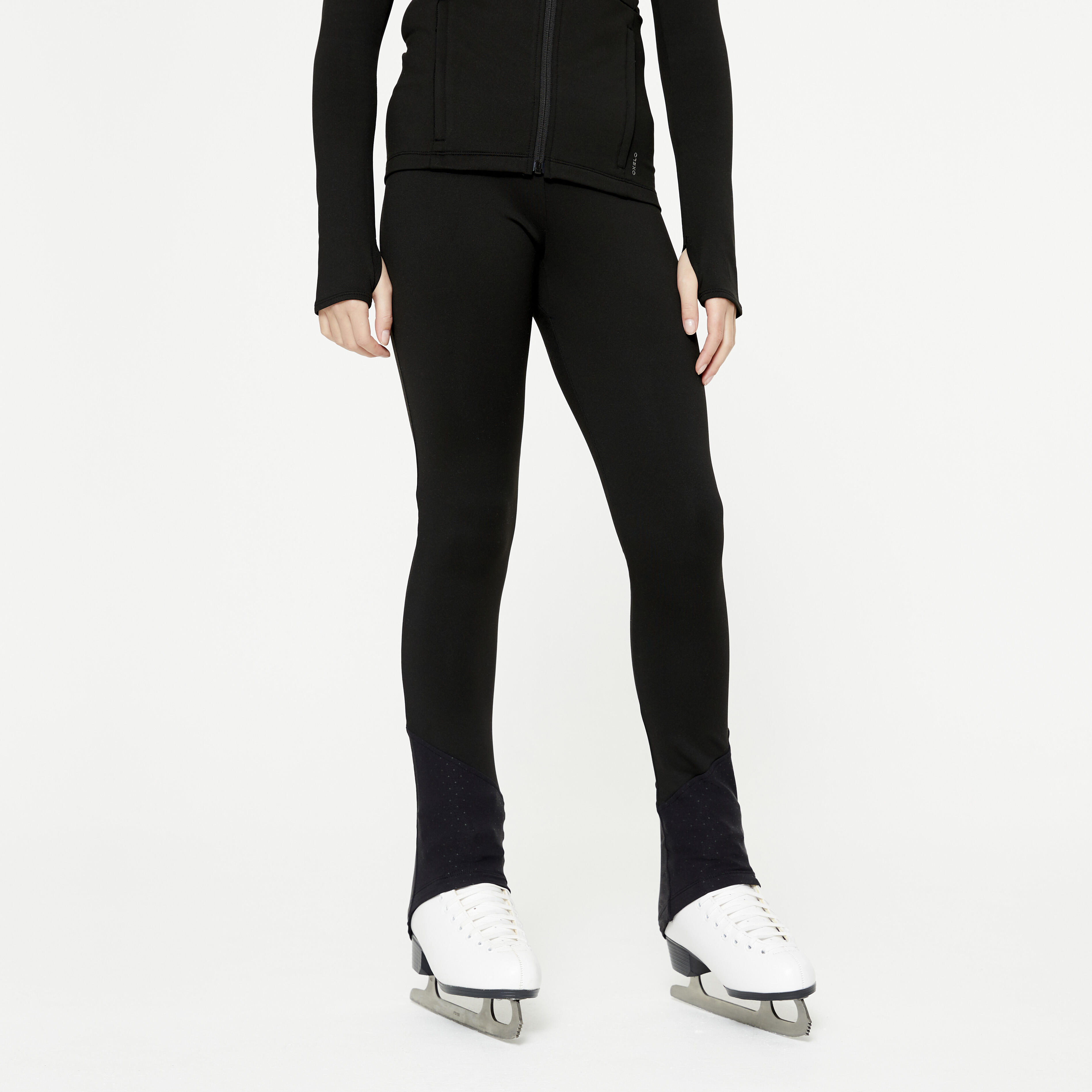 Eiskunstlauf-Leggings Kinder Training - schwarz