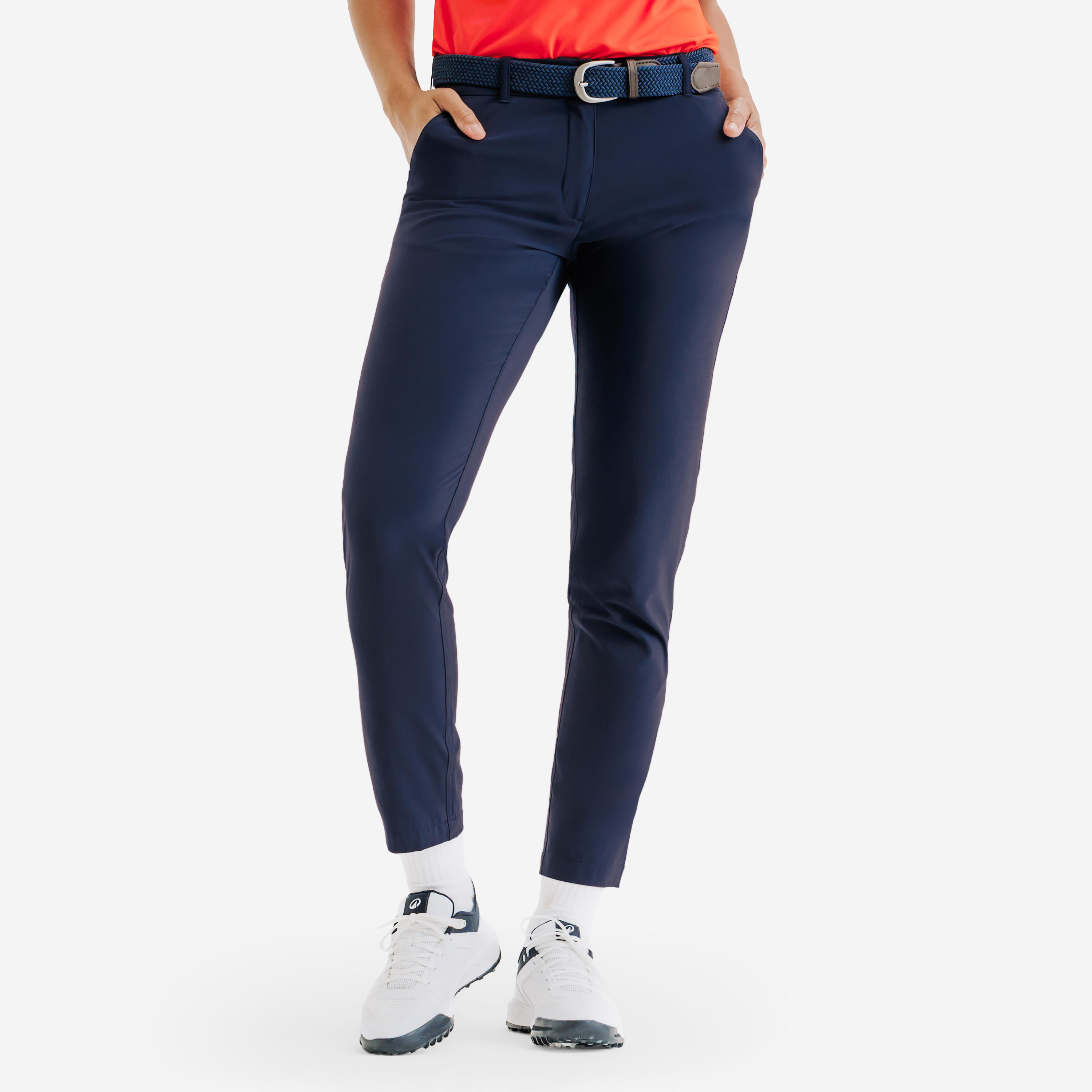 Damen Golf Hose atmungsaktiv - WW500 marineblau