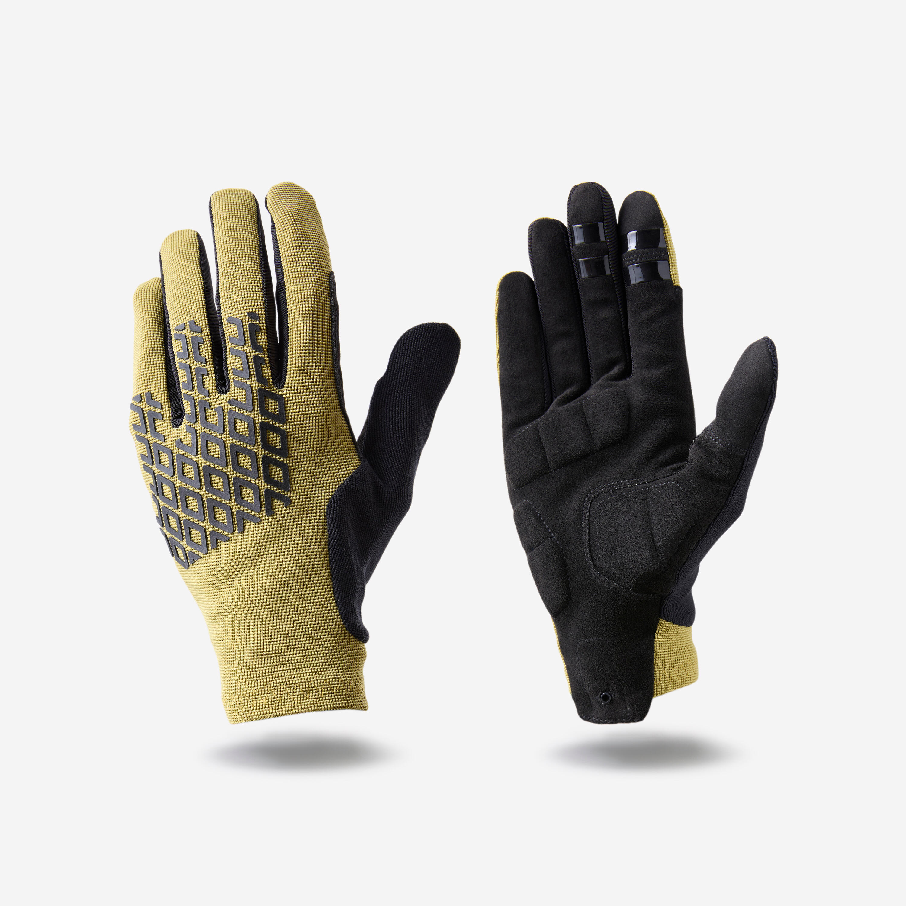 Fahrrad Handschuhe MTB Komfort 500 khaki