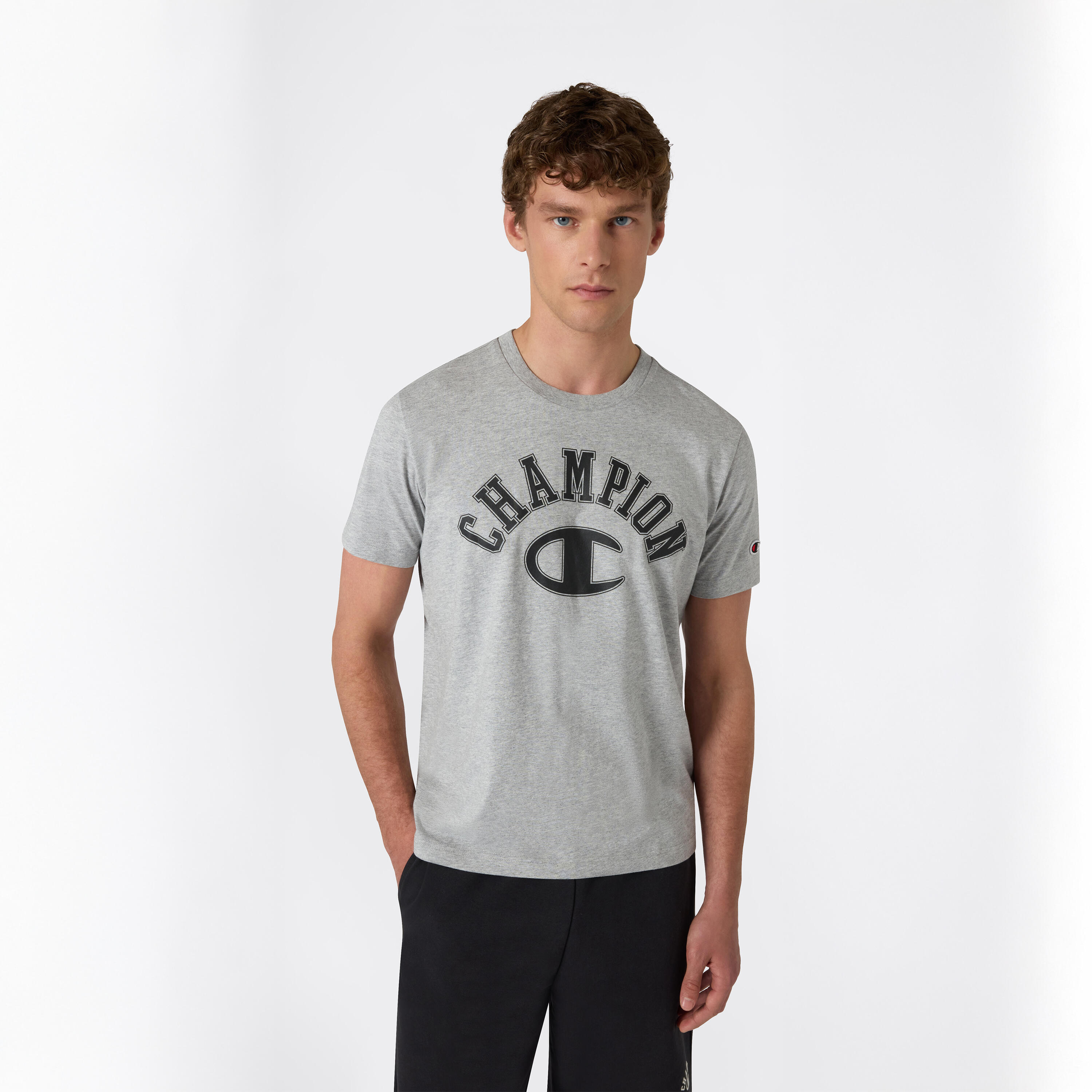Champion T-Shirt Herren Regular - schwarz