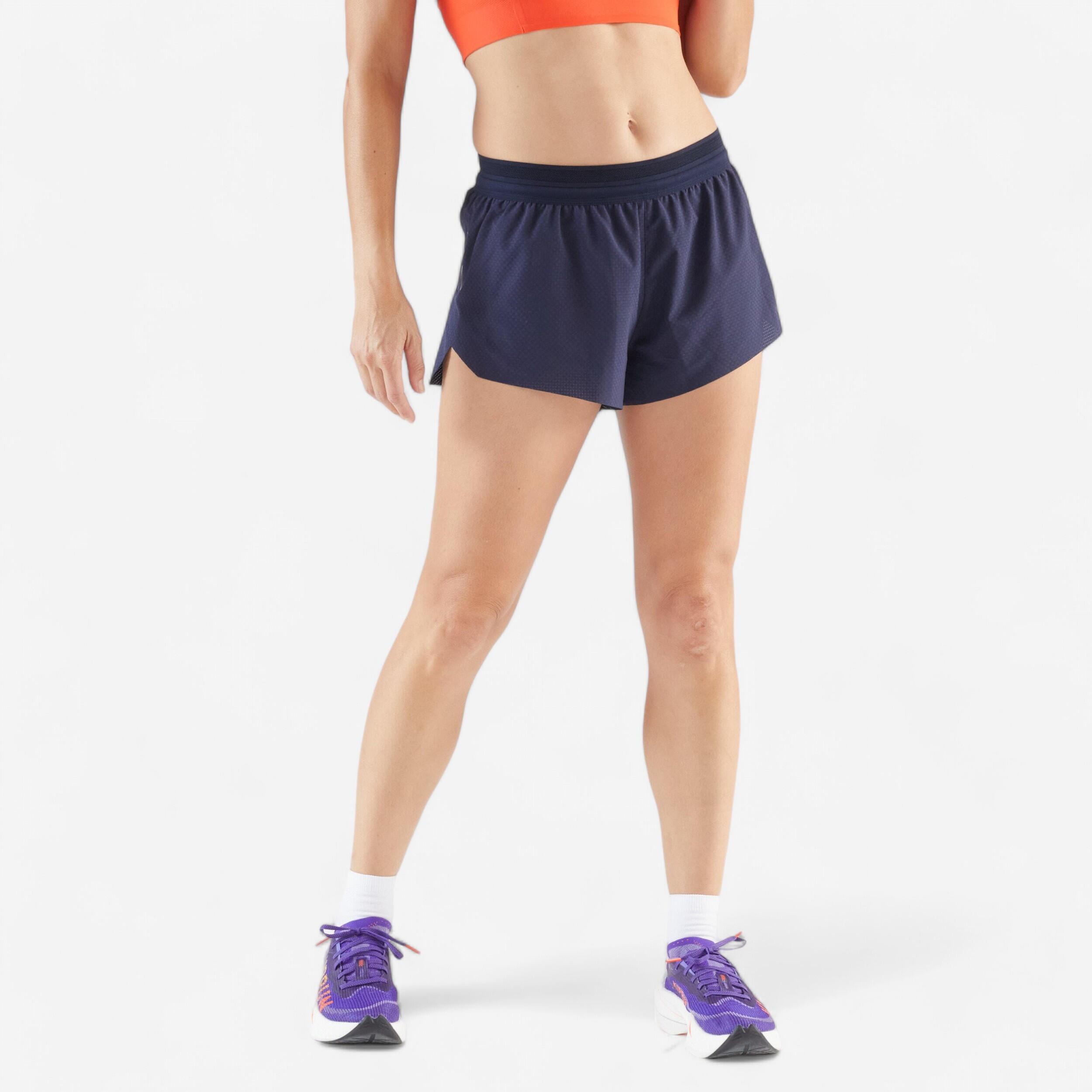 Laufshorts Trailrunning Damen leicht - Run 900 Light marineblau