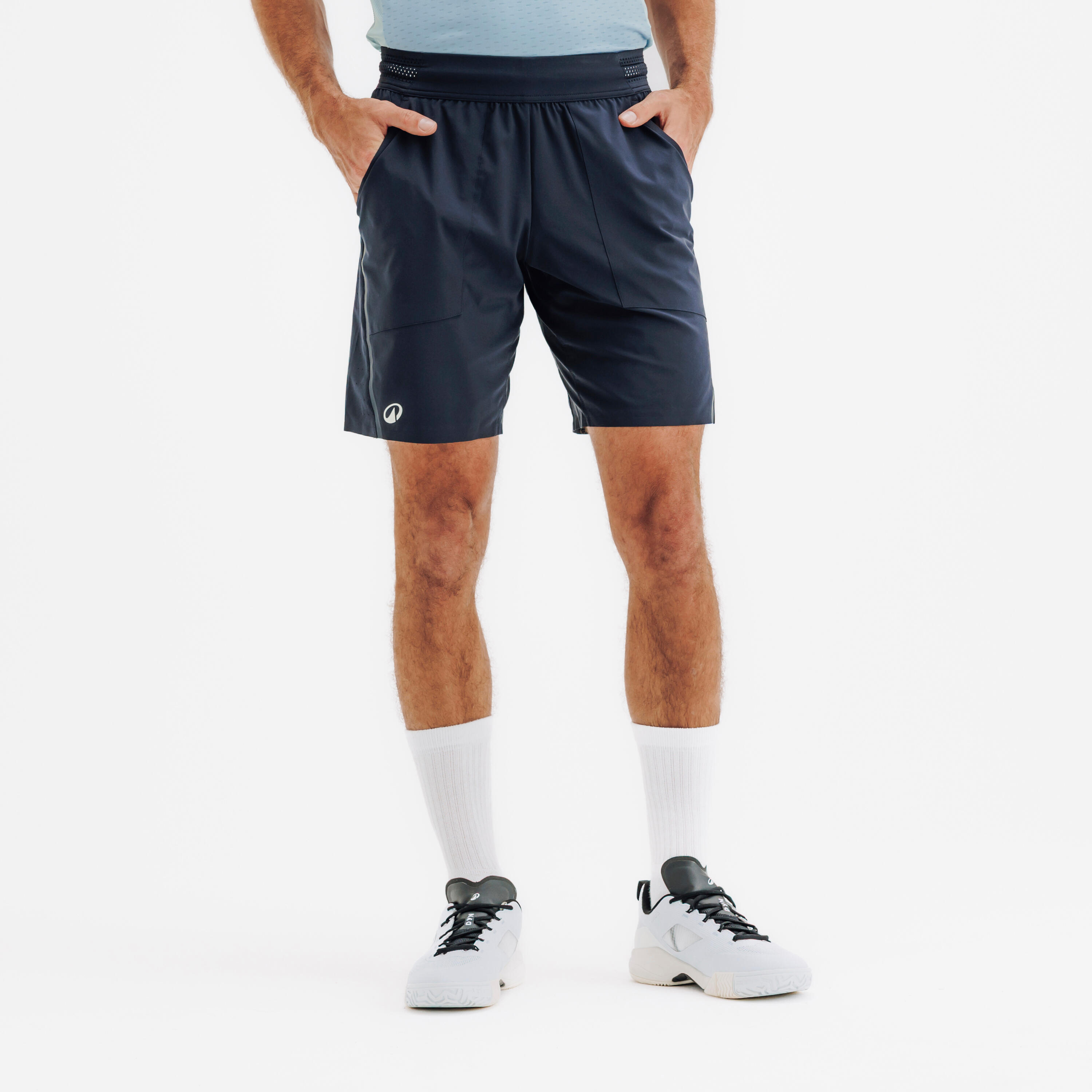 Herren Padelshorts - Dry+ atmungsaktiv blau/schwarz