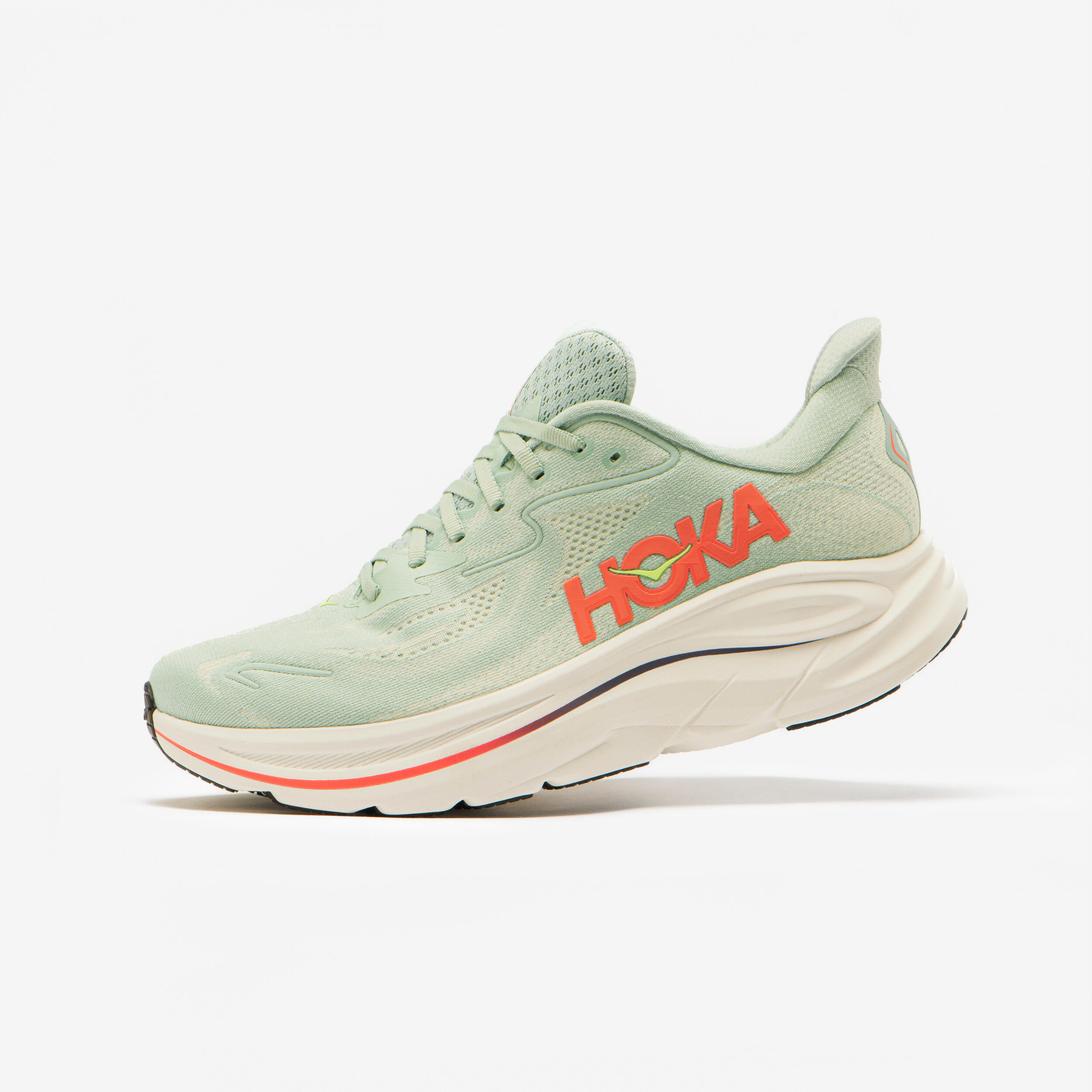 Laufschuhe Herren Hoka - Clifton 10 grün/rot