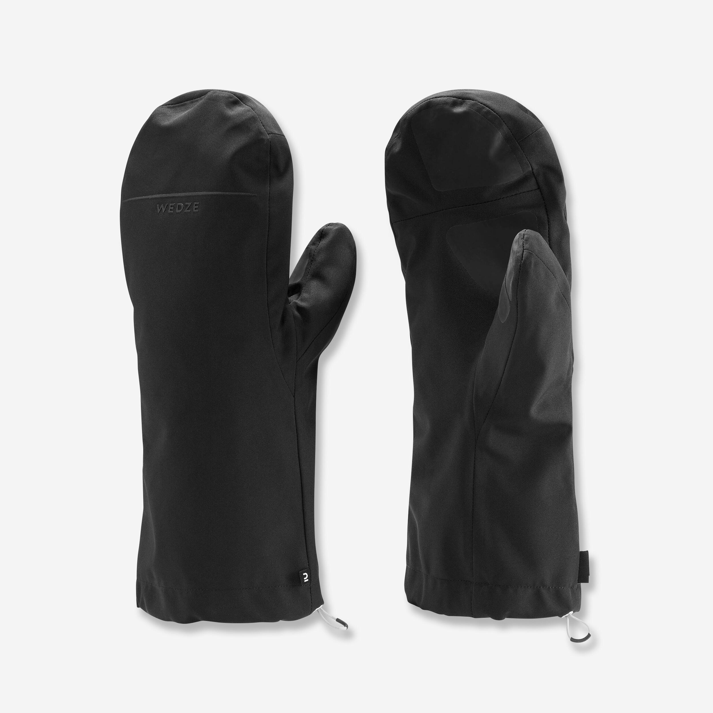 Ski-Überziehhandschuhe Erwachsene - schwarz