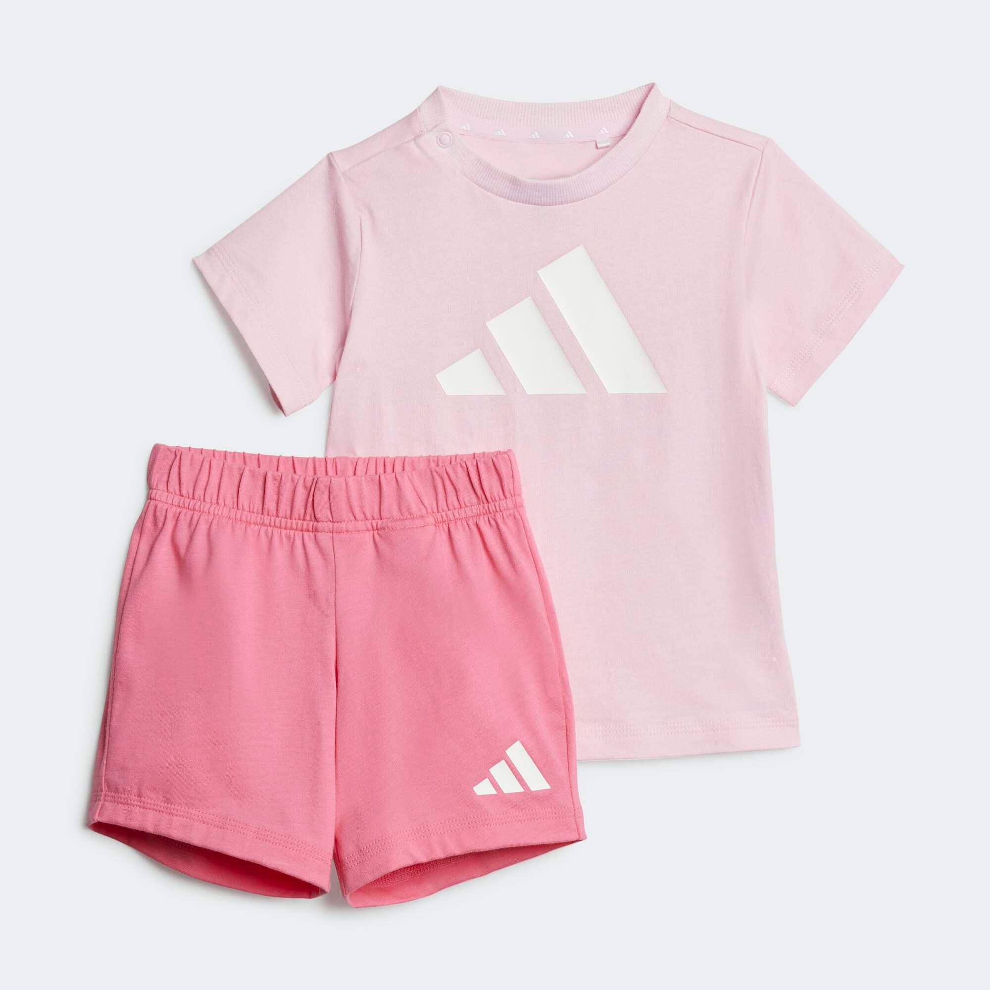Set Shorts T-Shirt Kinder Baumwolle - rosa