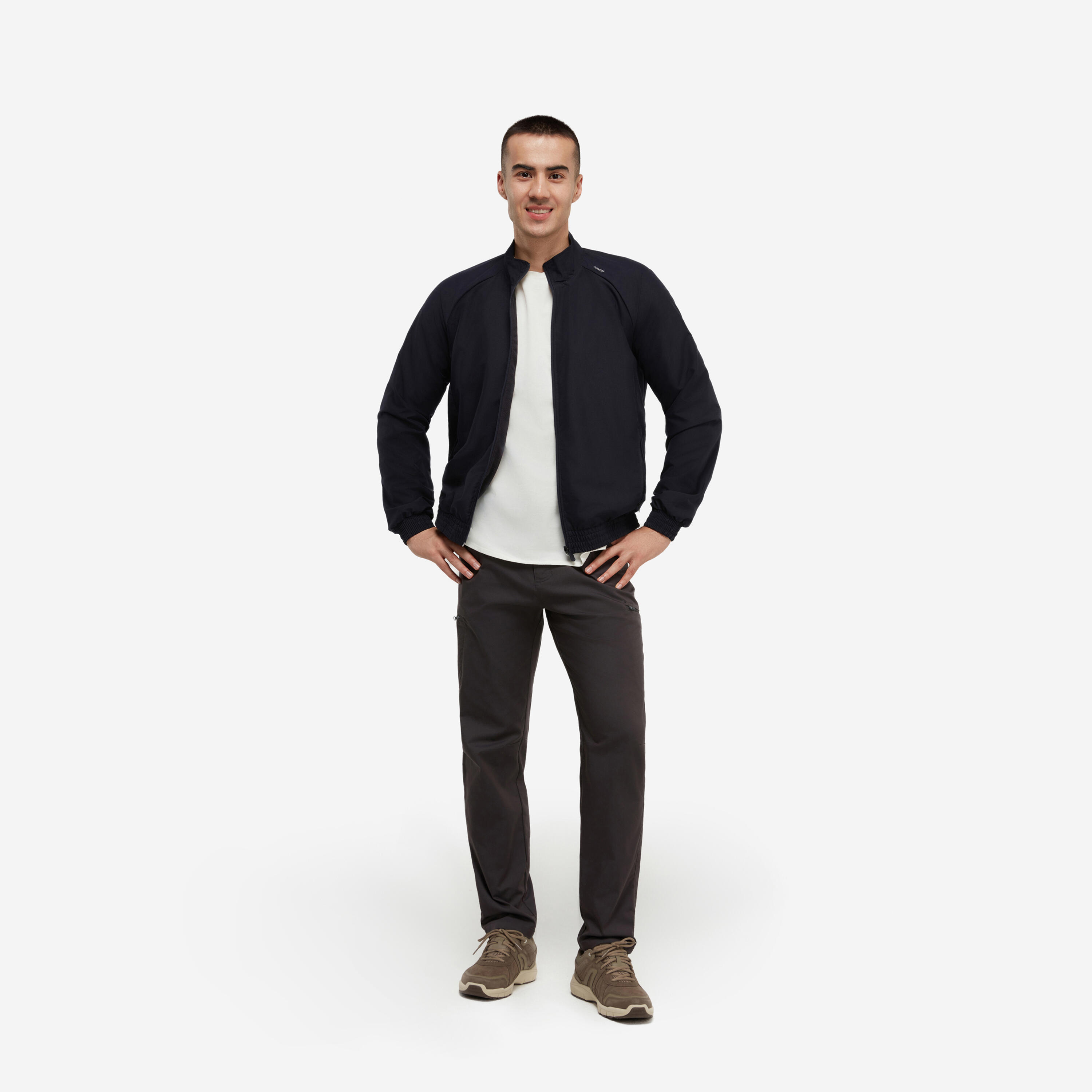 Trainingsjacke Herren atmungsaktiv - Essential blau