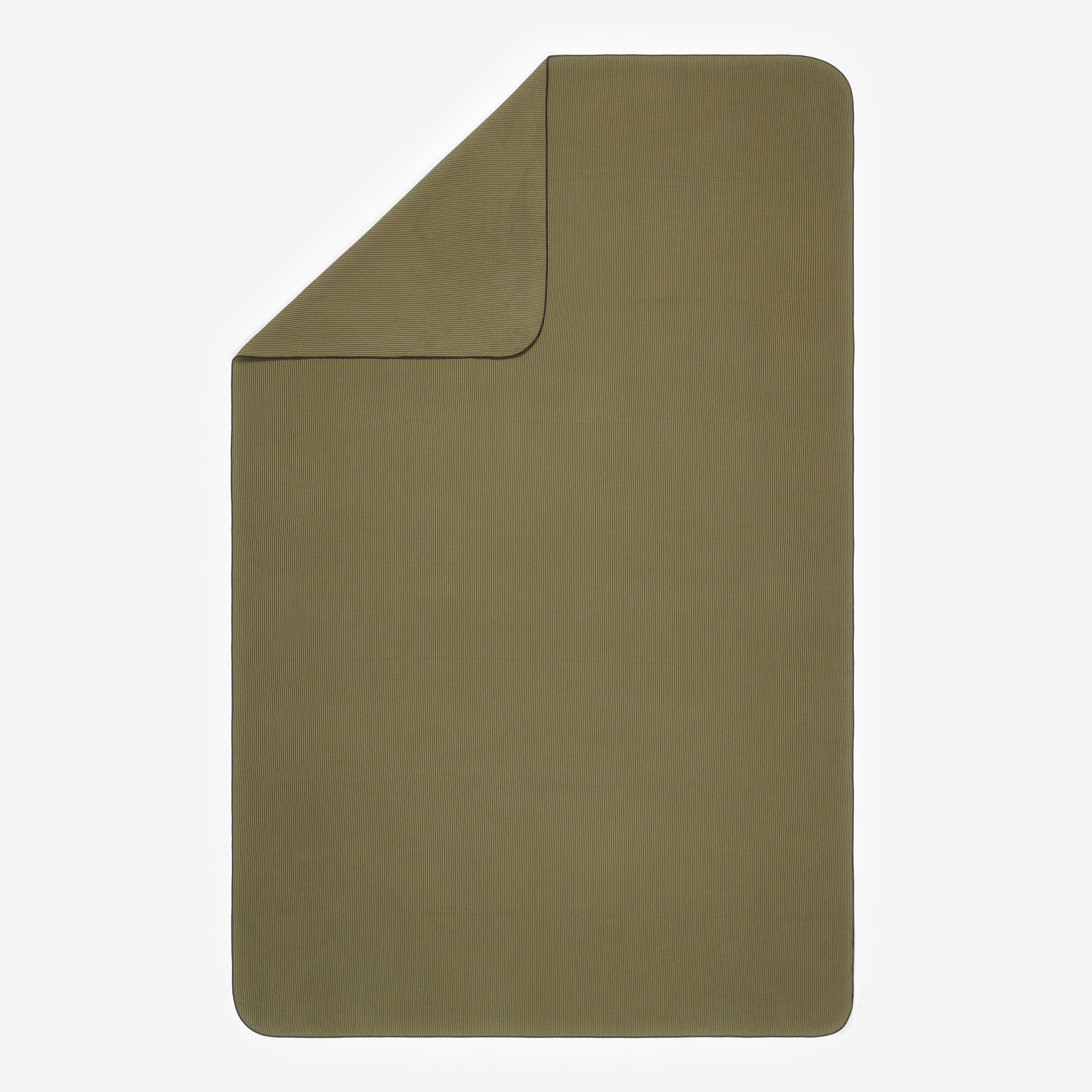 Mikrofaser Handtuch gerippt XL 110 × 175 cm - khaki