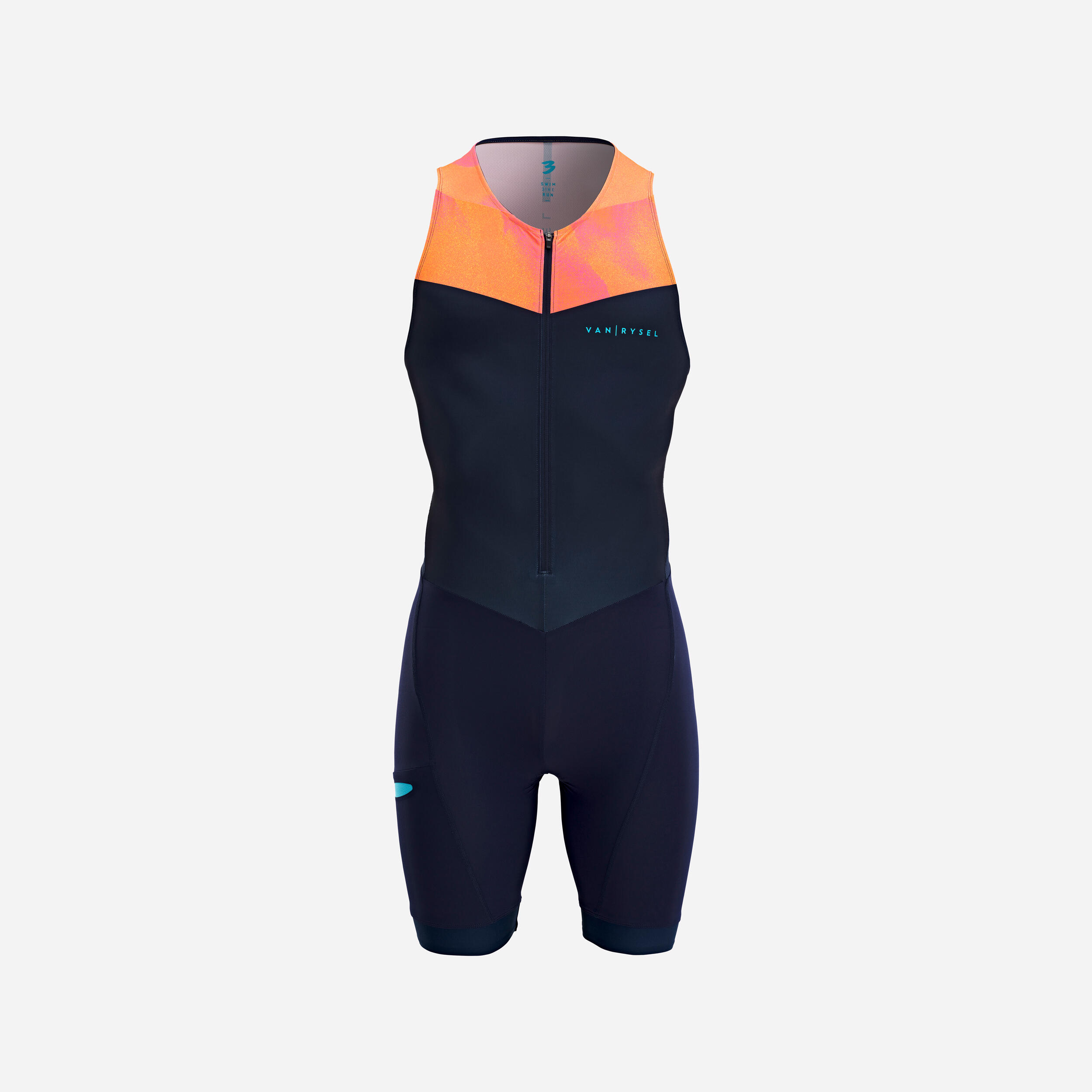 Triathlonanzug Herren – SD dunkelblau/orange
