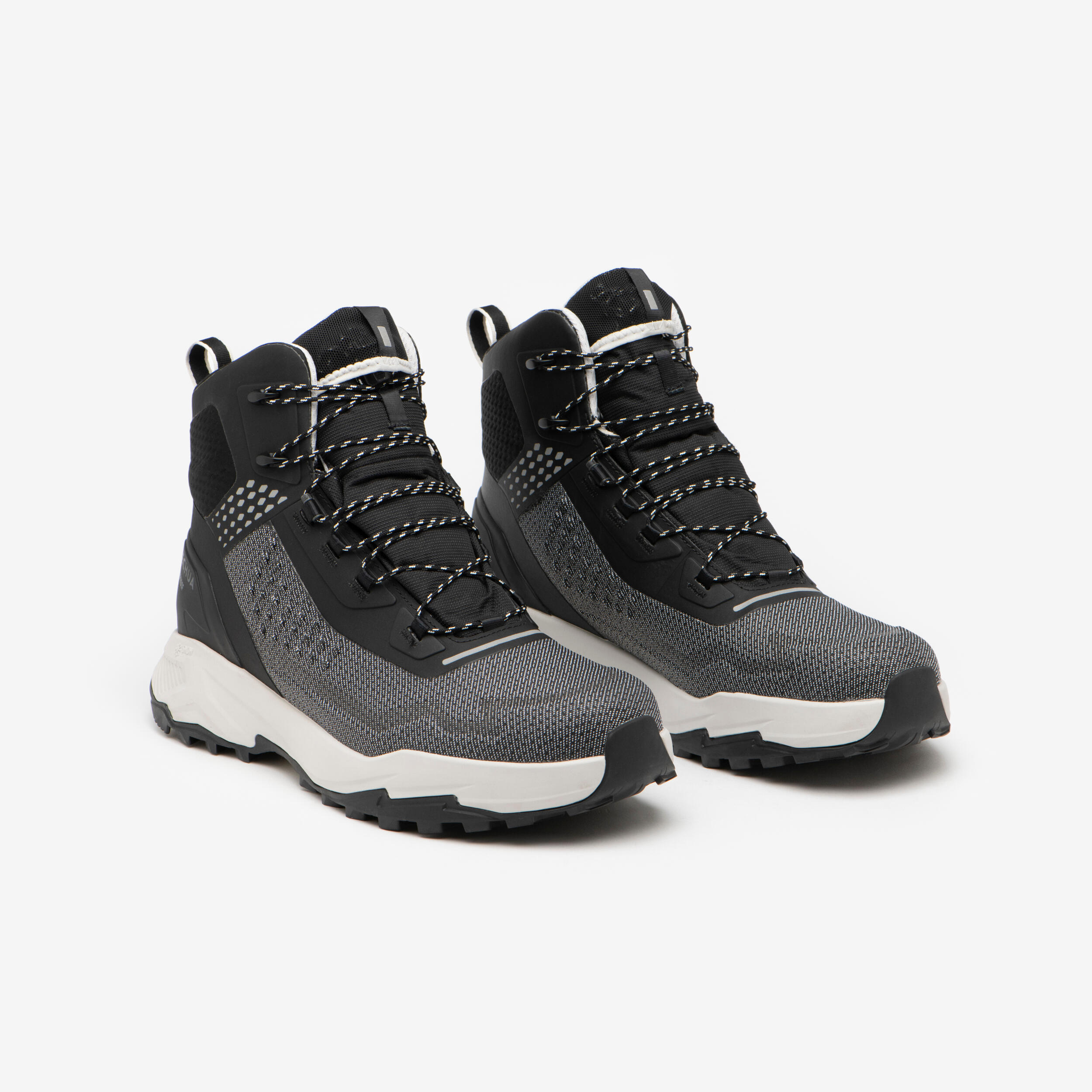 Wanderschuhe Herren warm wasserdicht - MH900 schwarz