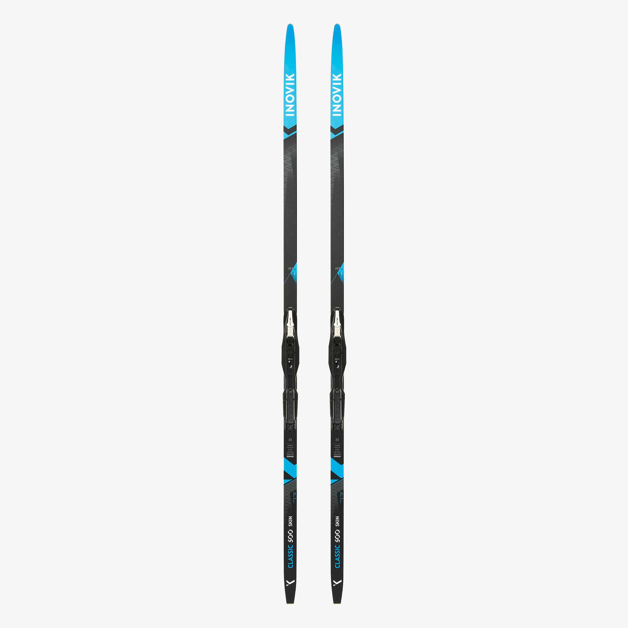 Langlaufski Klassisch mit Fellen Erwachsene - XC S 500 SKIN + Fischer Step-in