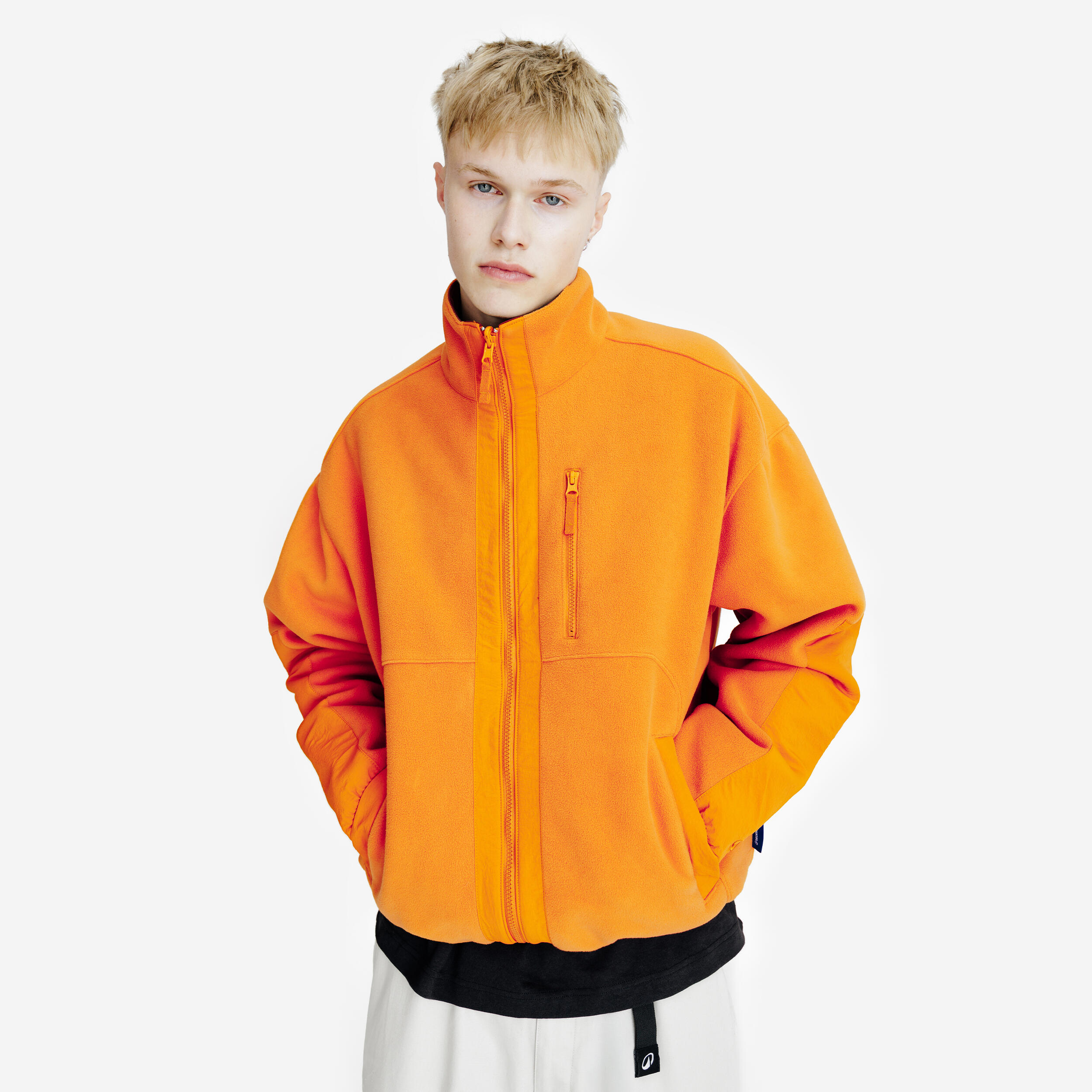 Fleecejacke Herren wendbar - Lifetech orange