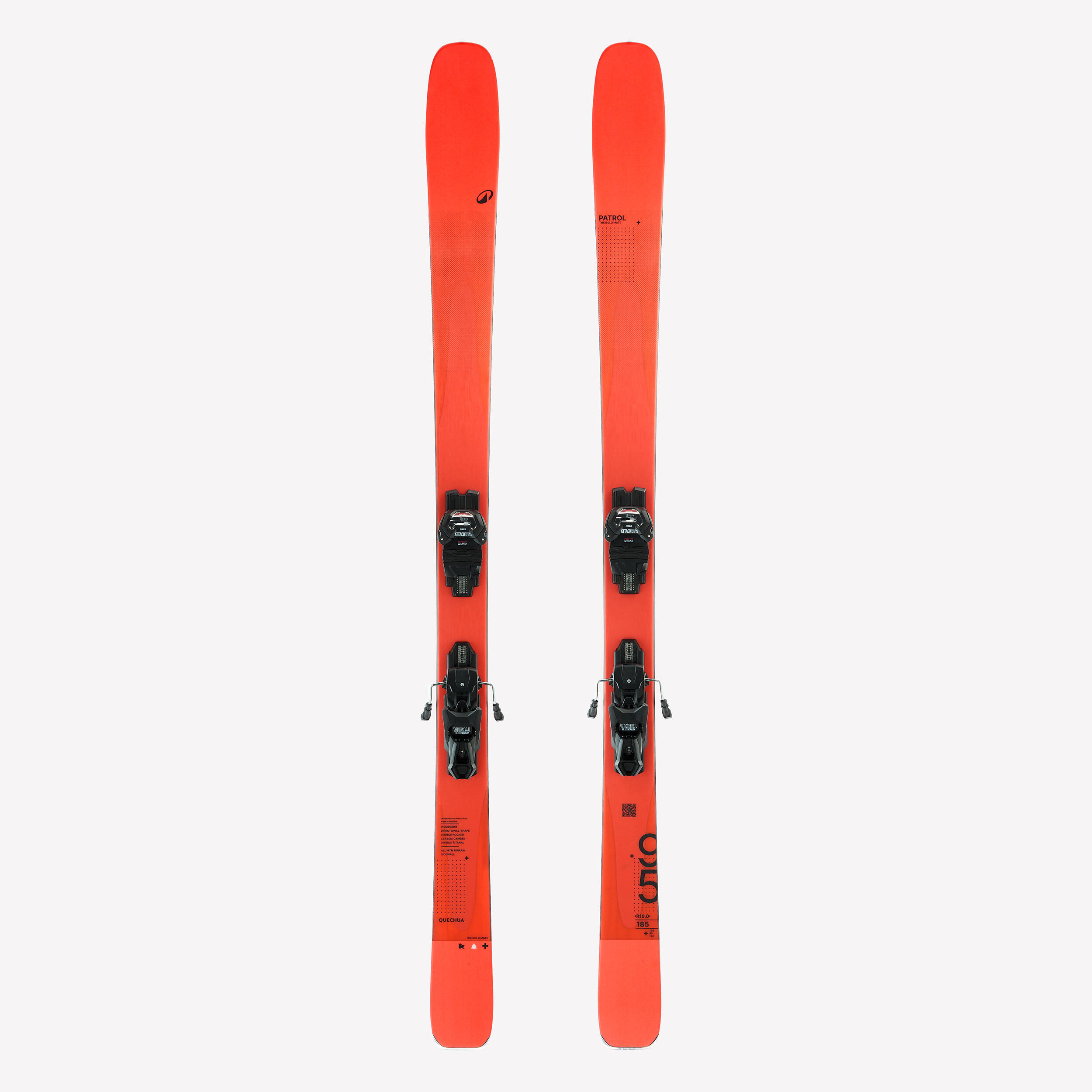 Ski mit Bindungen Doppel-Titanal Allmountain - Patrol 95 Ti orange