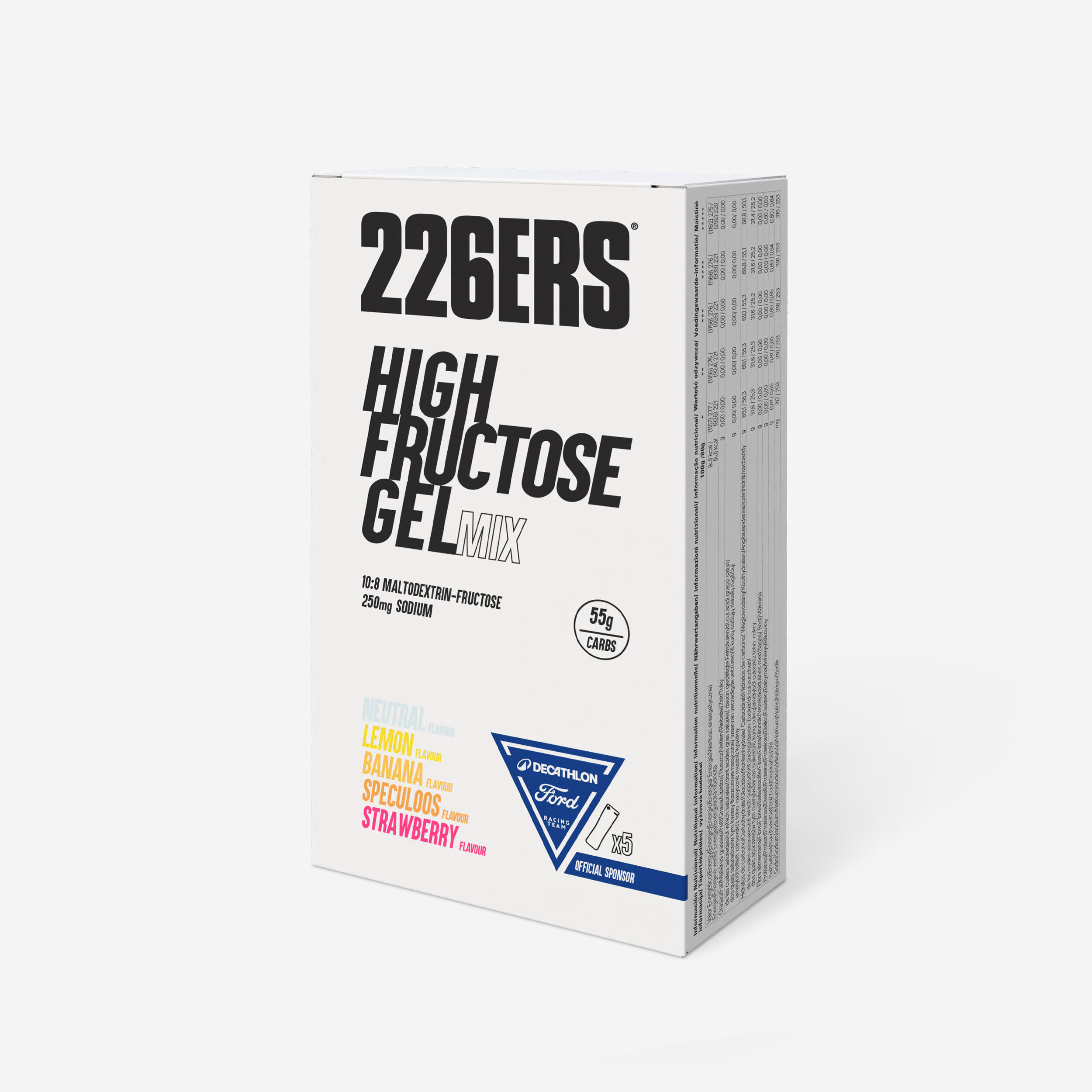 Multipack Gel 1:0,8 hoher Fruktosegehalt 5 × 80 g