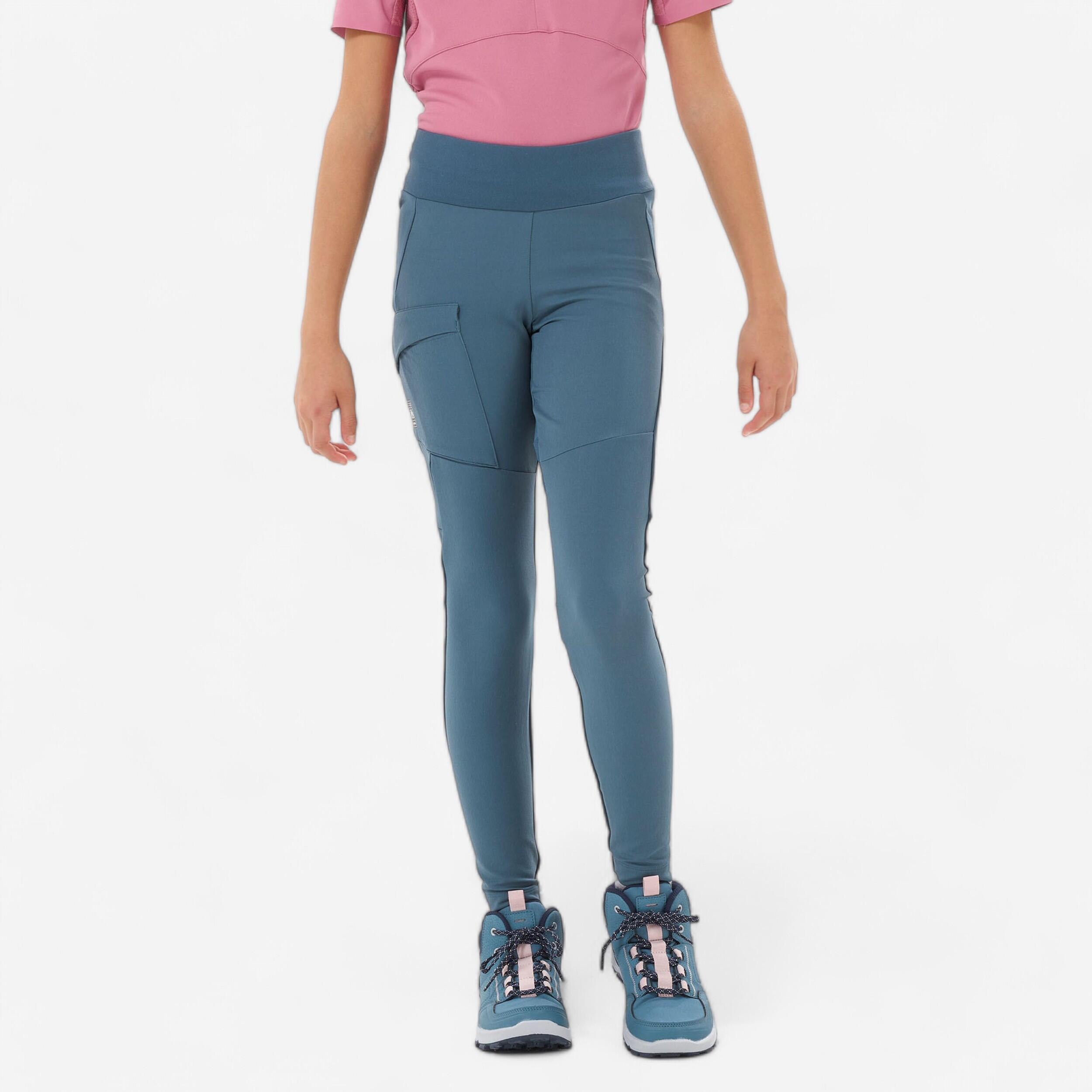 Leggings Kinder Größe 122–170 Wandern - MH500 blau