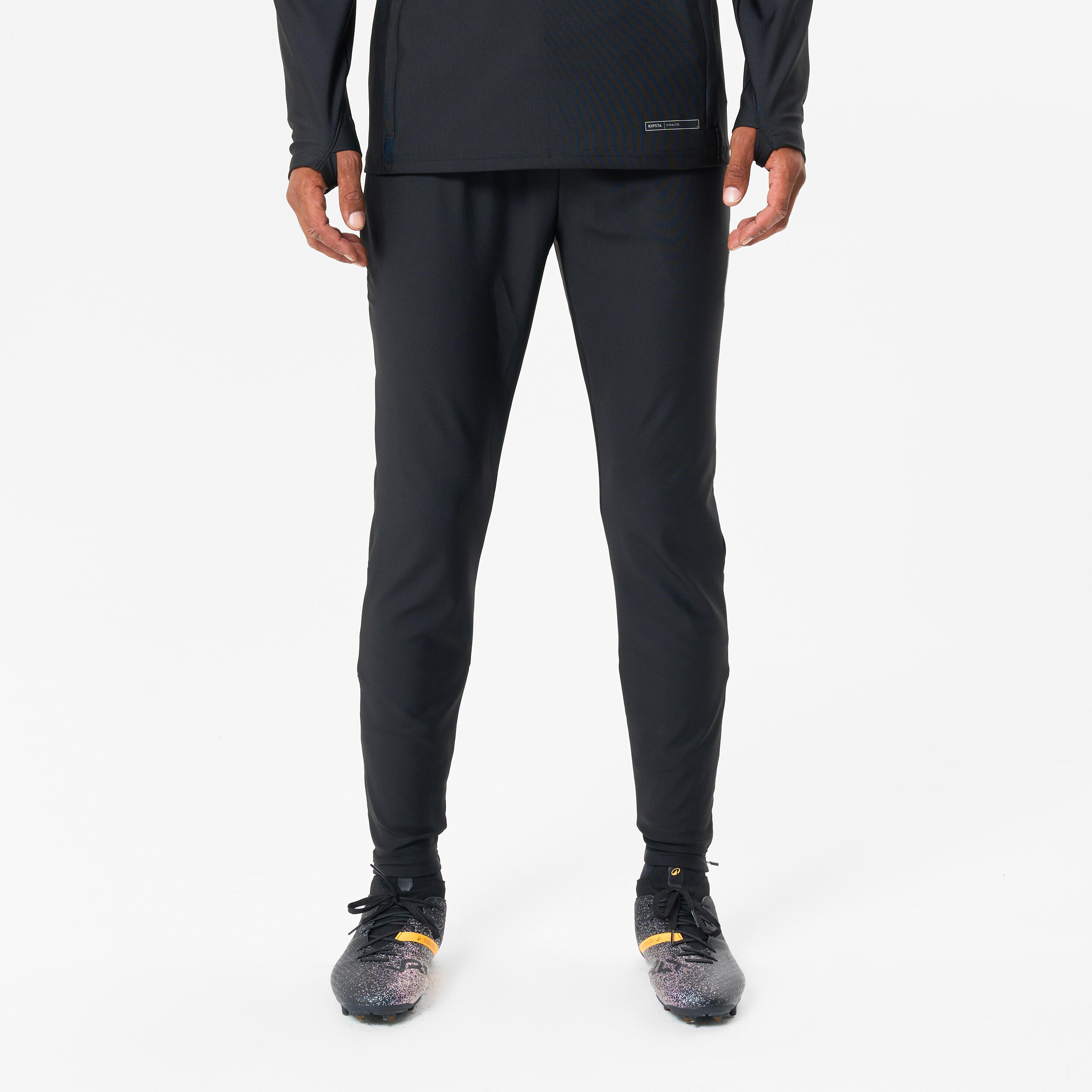 Damen/Herren Fußball Hose lang - Viralto Club grau/schwarz